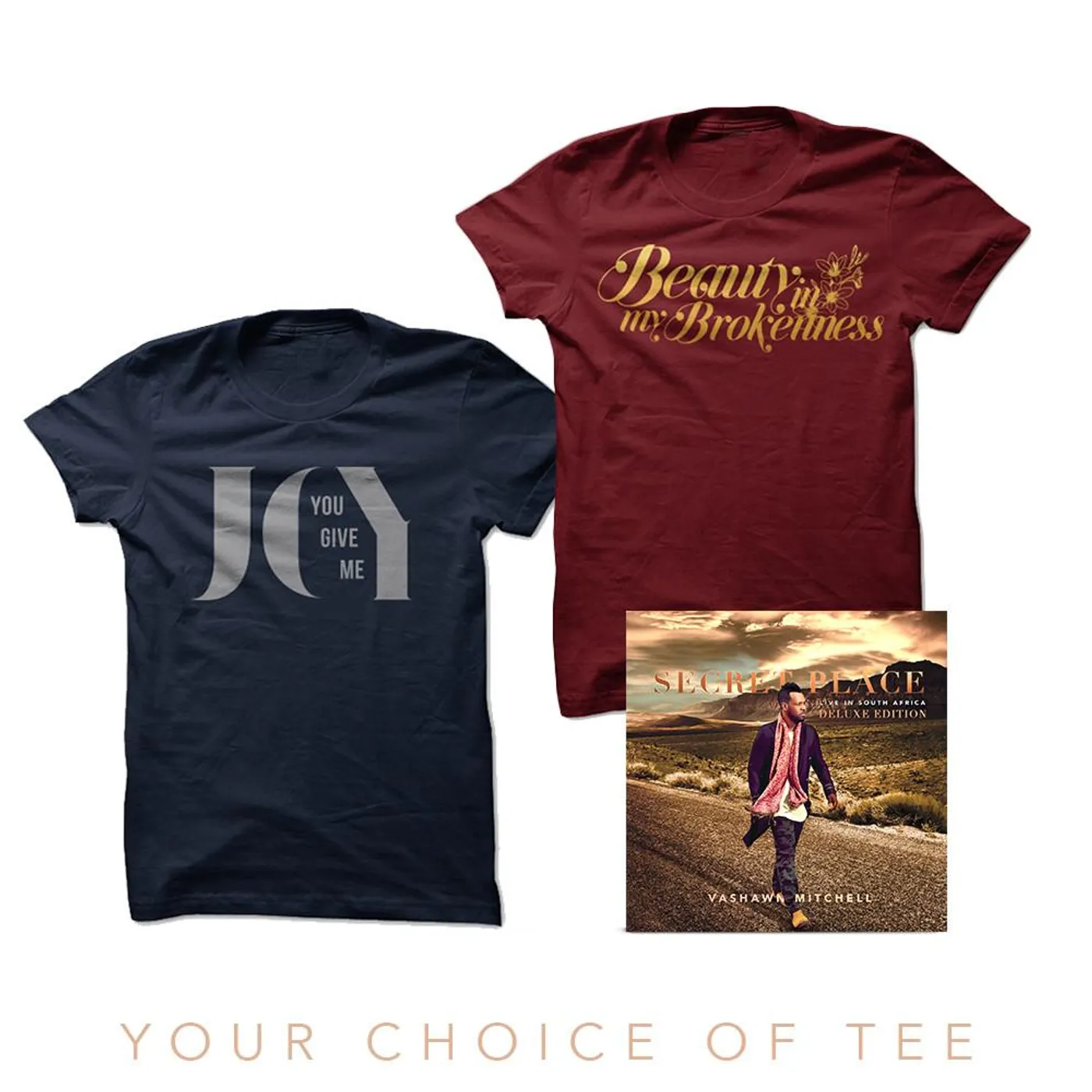 VaShawn Mitchell Deluxe Digital Album + Your Choice Of Tee
