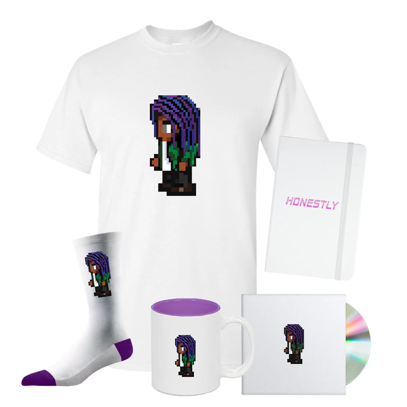 Lalah Hathaway "Sprite" T-Shirt + Socks + Journal + Mug + Poster + CD