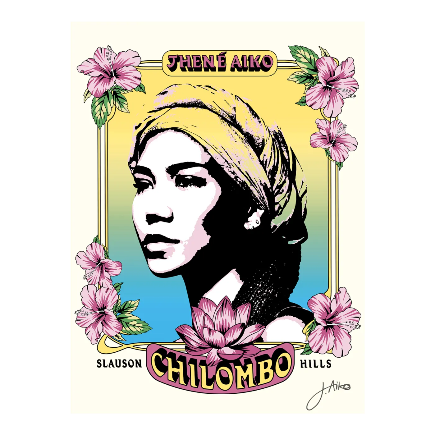 Jhené Aiko CHILOMBO SIGNED LITHO