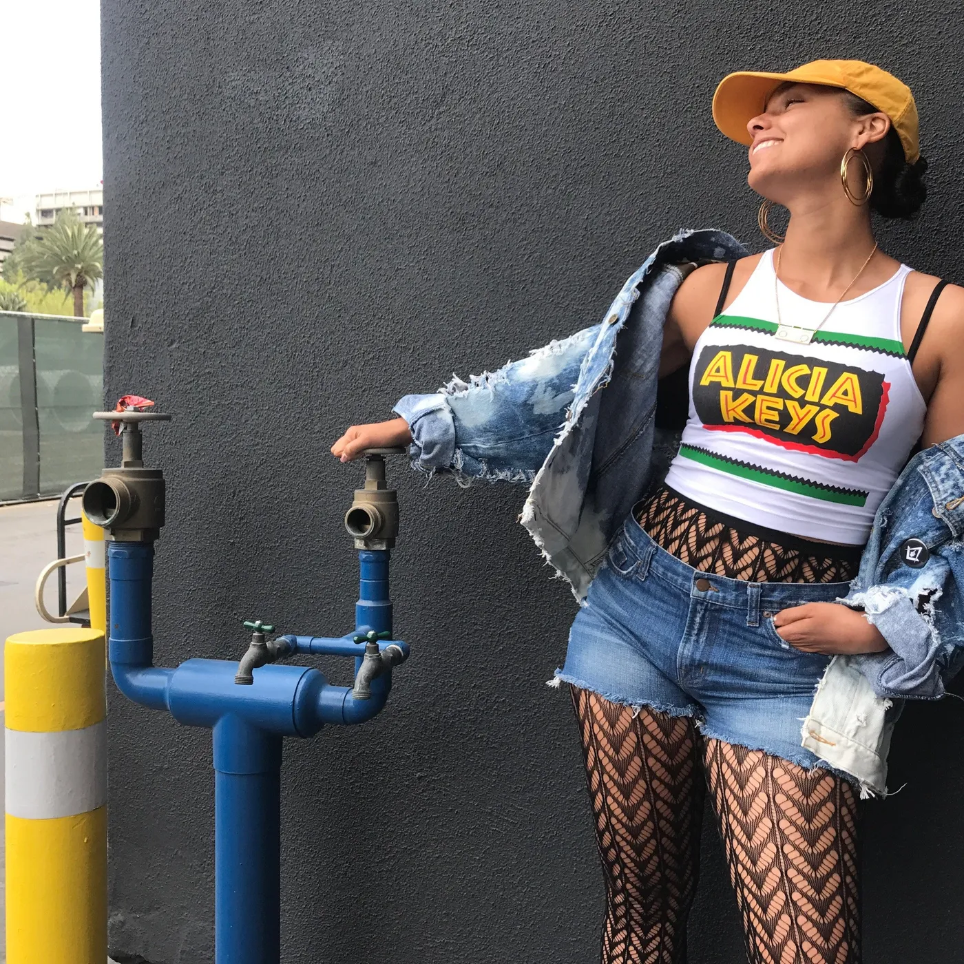 Alicia Keys 90s Inspo Crop Tank