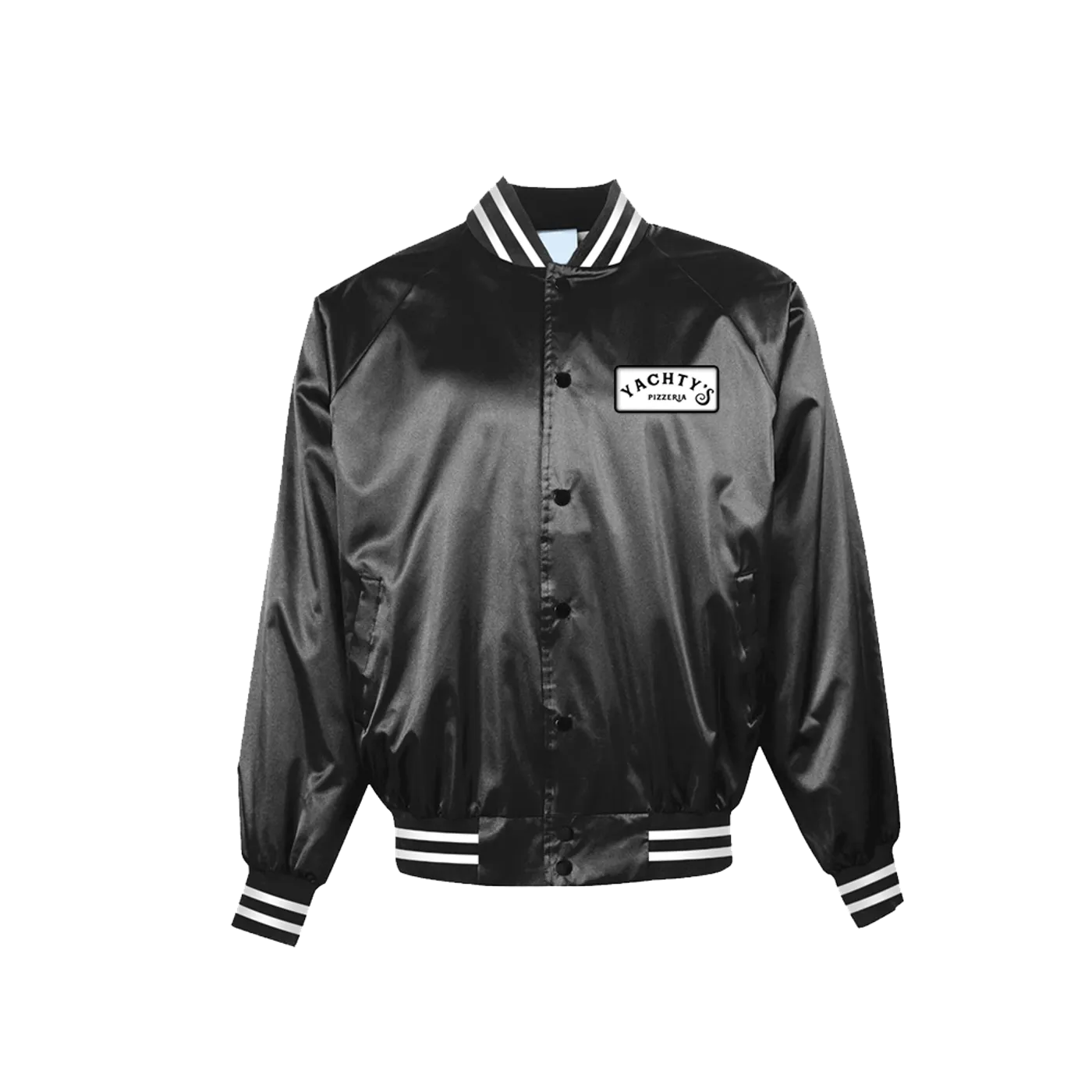 Lil Yachty LA Pizzeria Satin Black Jacket
