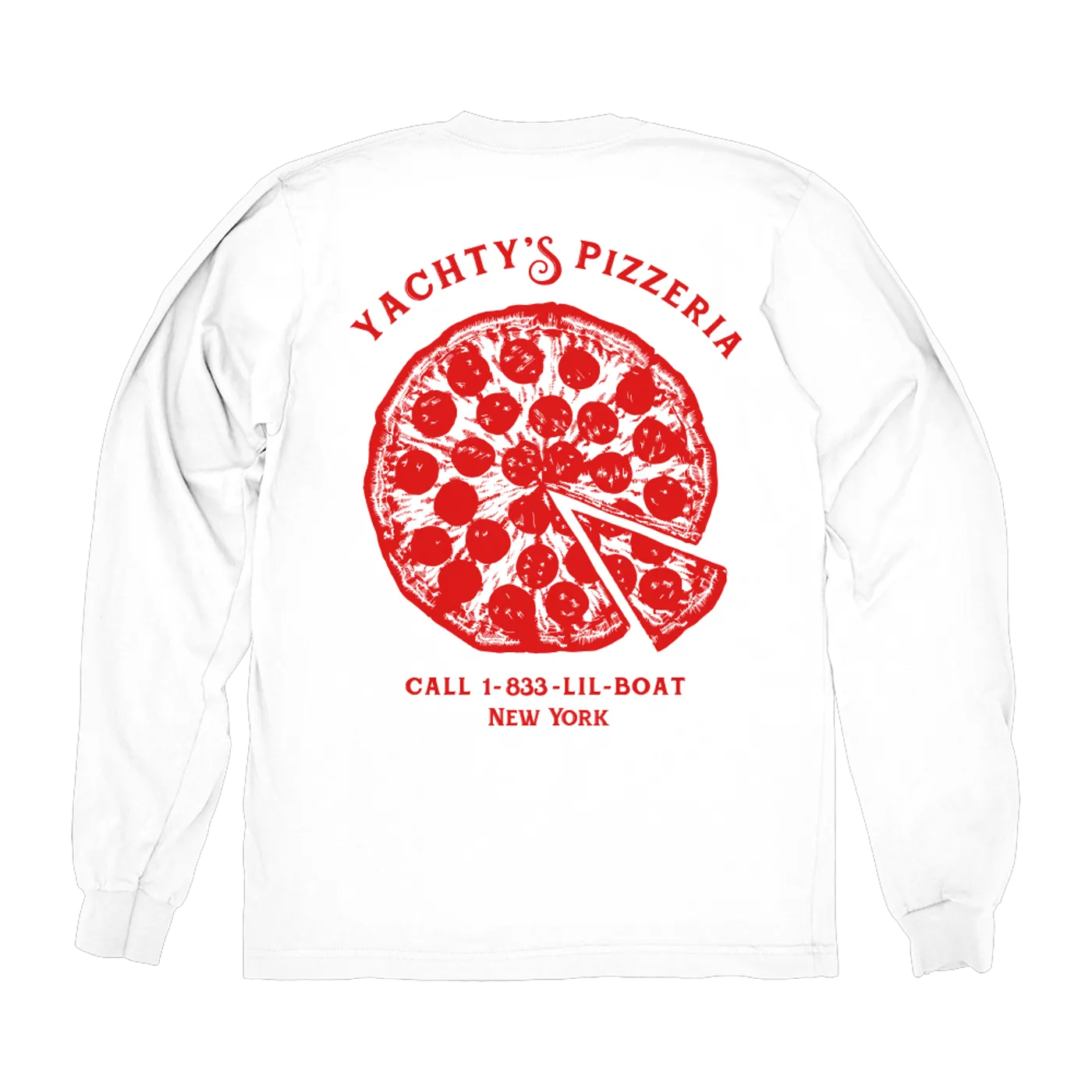 Lil Yachty Pizzeria White Longsleeve