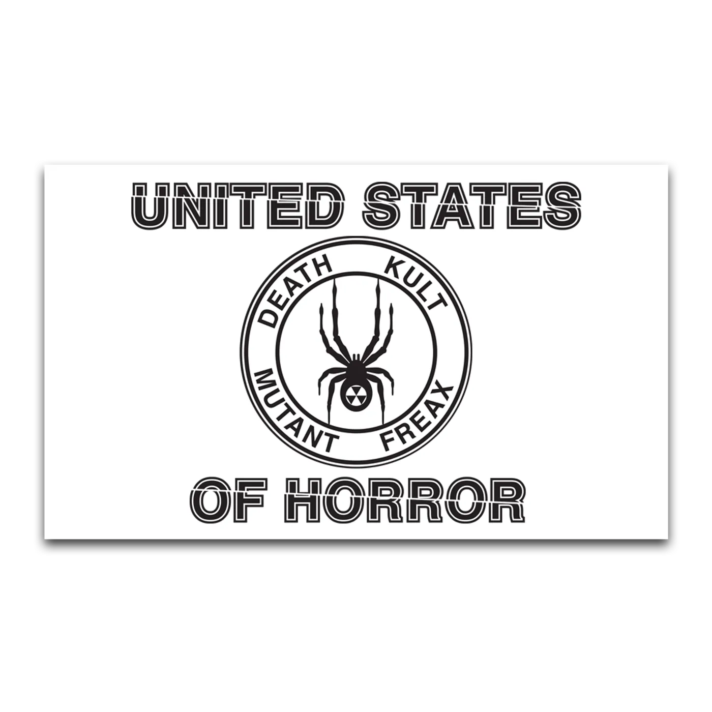 Ho99o9 UNITED STATES OF HORROR FLAG