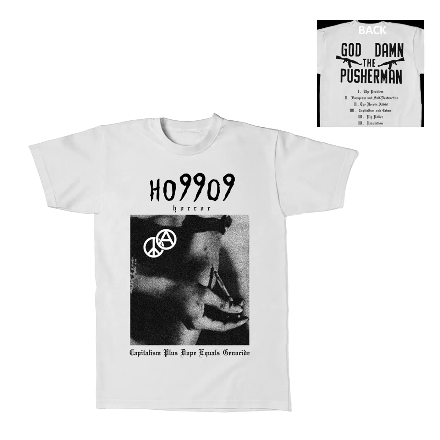 Ho99o9 PUSHERMAN T-SHIRT