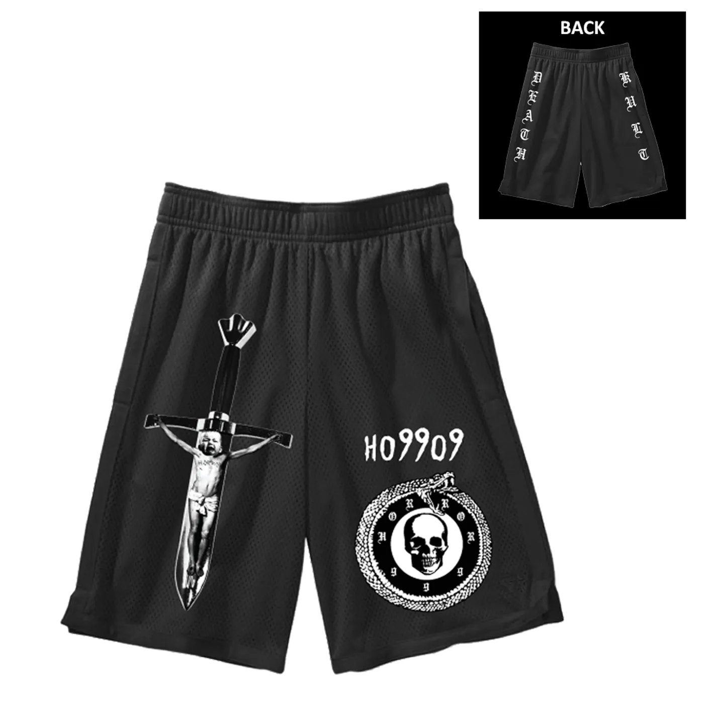 Ho99o9 DEATHKULT SHORTS