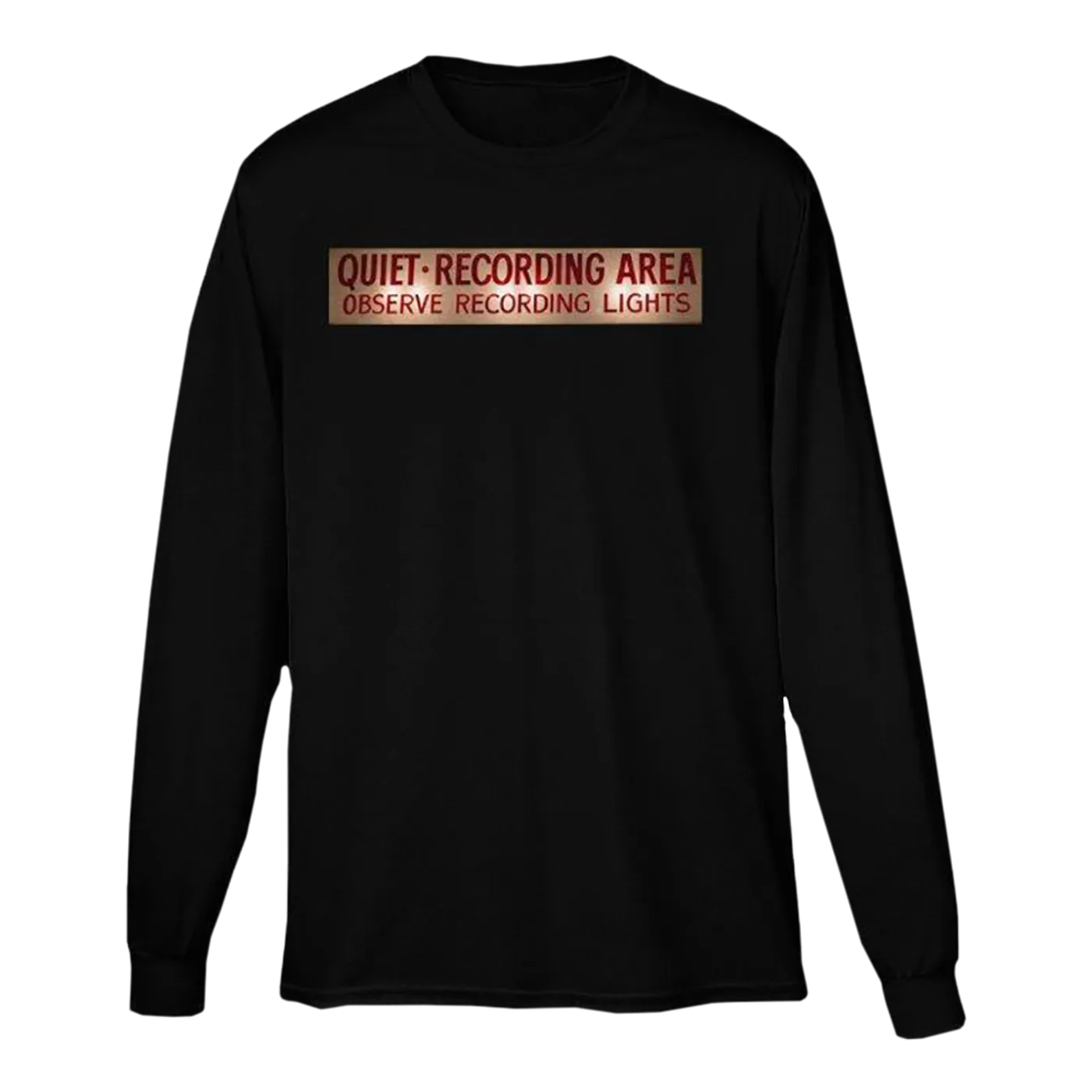 Capitol Records Capitol Studios Quiet Recording Long Sleeve T-Shirt Black