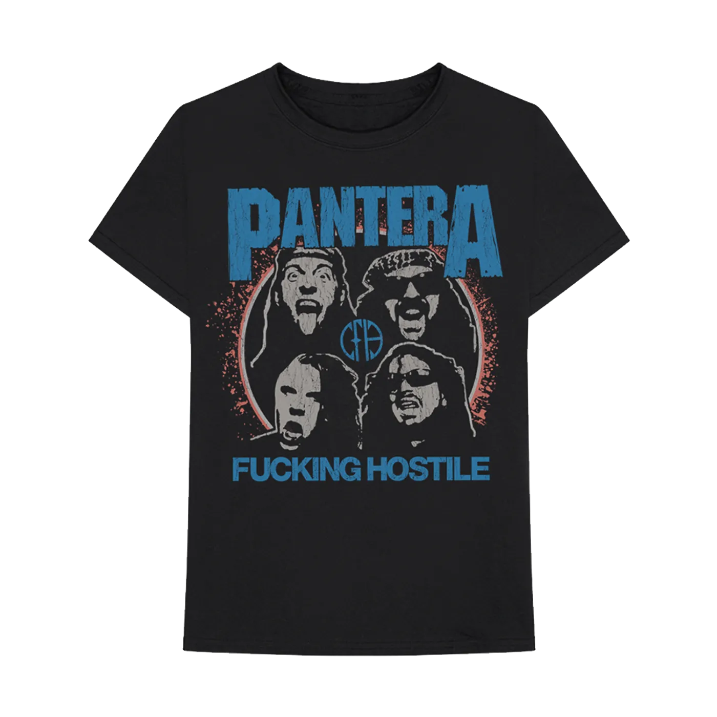 Pantera Four Face Hostile T-Shirt