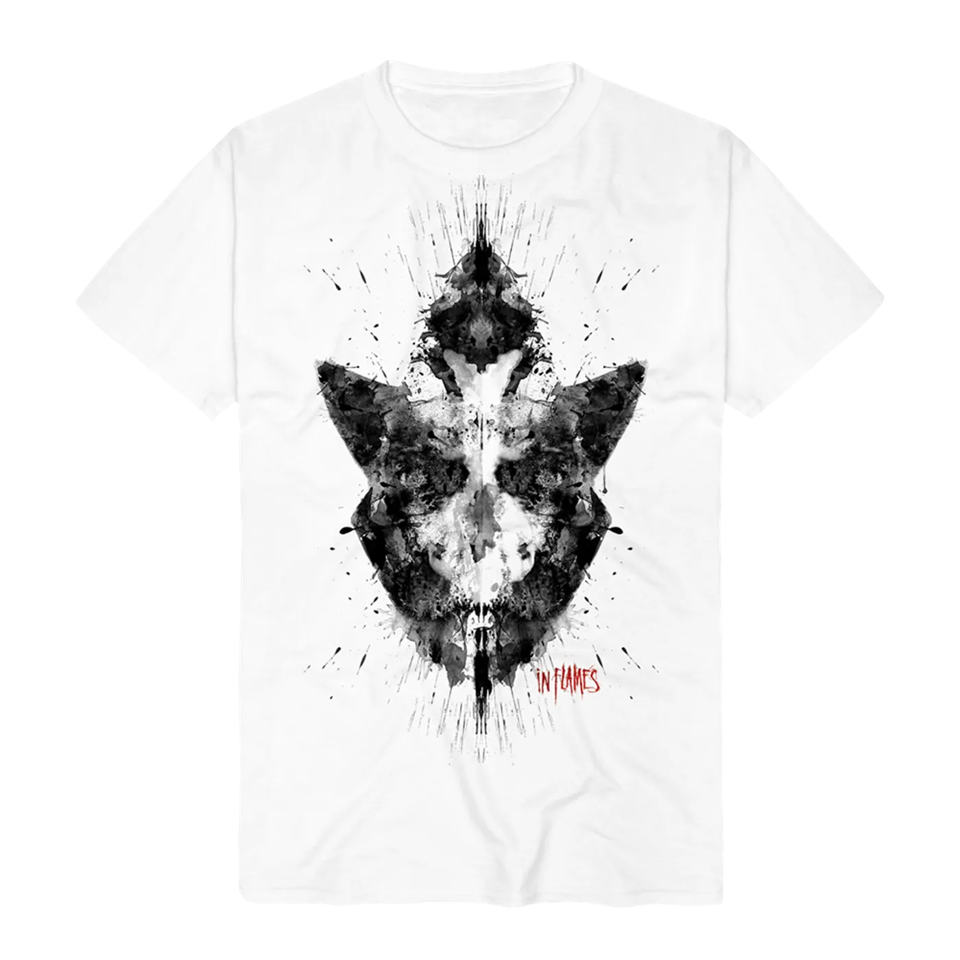 In Flames Rorschach Jesterhead White Tee
