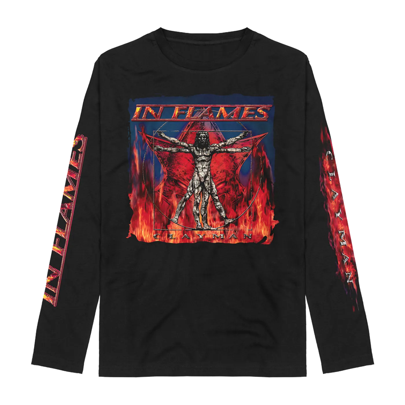 In Flames Clayman Album Art Longsleeve T-Shirt