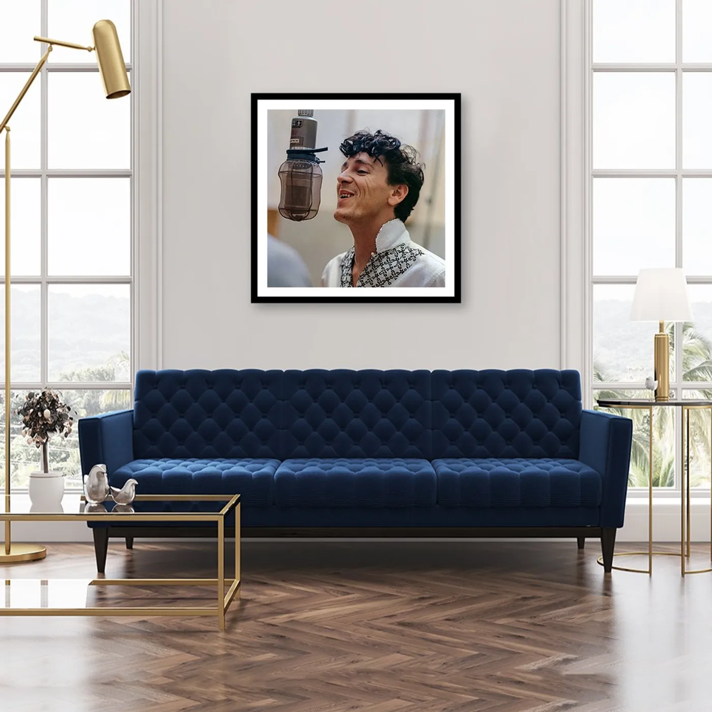 Gene Vincent - In Studio 1958 Framed Fine Art