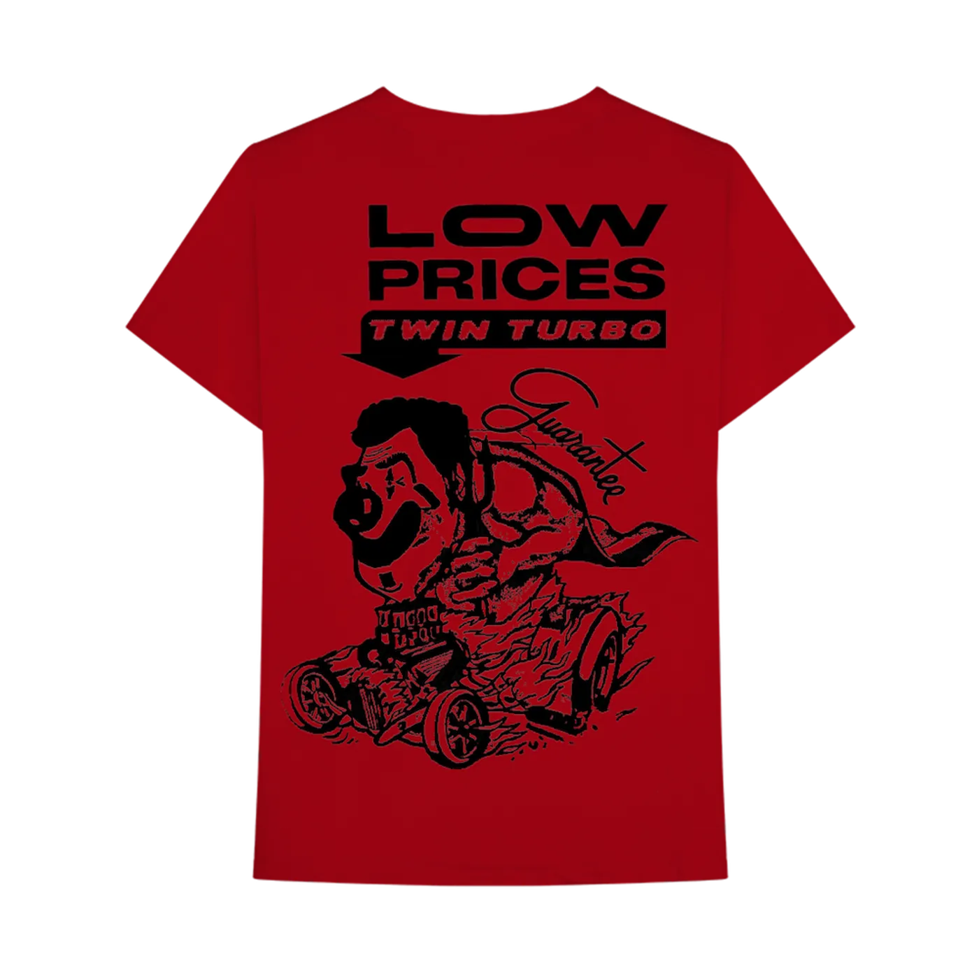 88GLAM Twin Turbo Motors Red T-Shirt