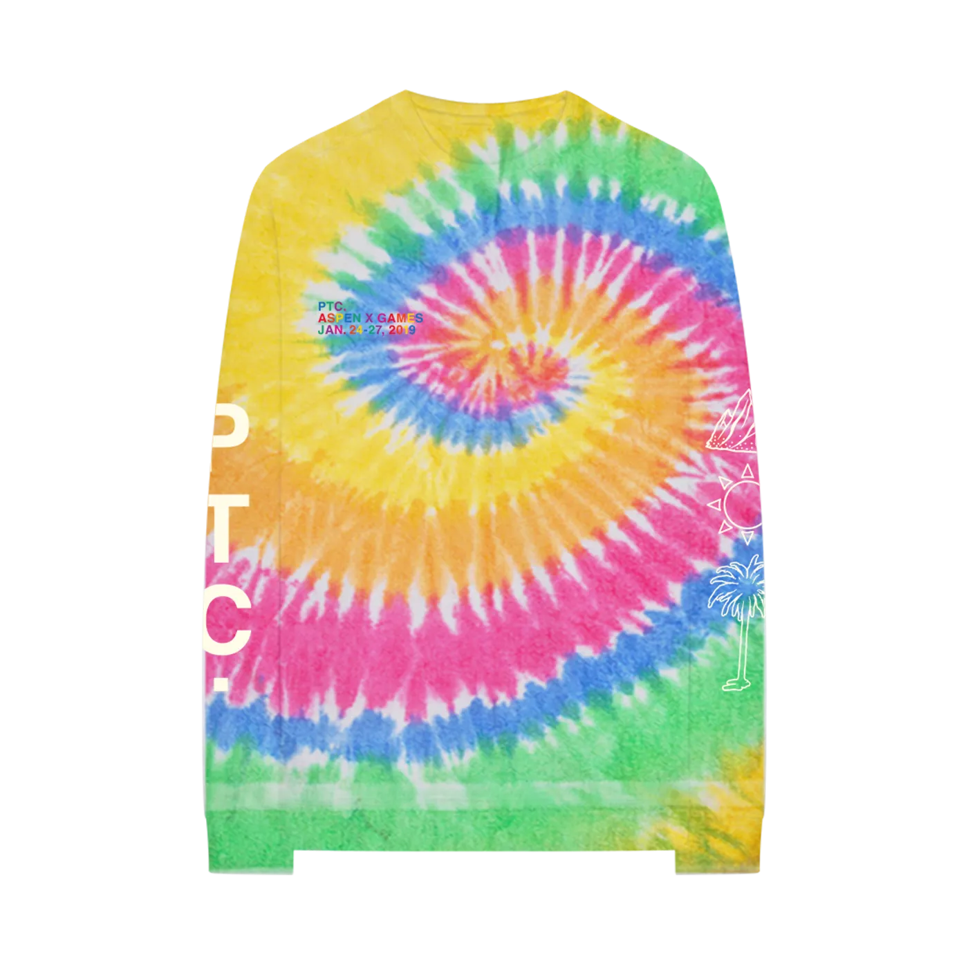 Kygo PTC ASPEN TIE DYE LONG SLEEVE T-SHIRT