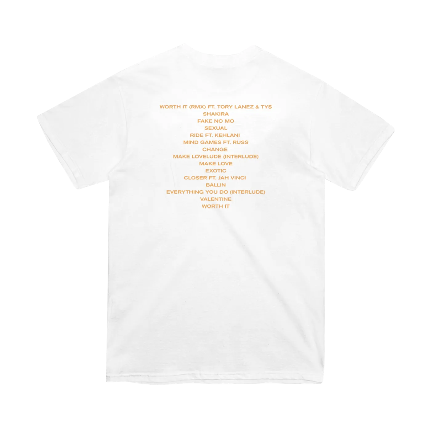 YK Osiris White Tracklist T-Shirt