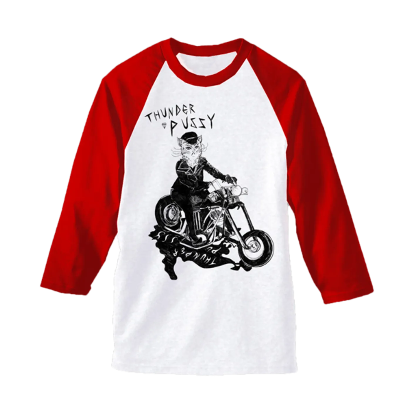 Thunderpussy PUSS BASEBALL Long Sleeve T-Shirt