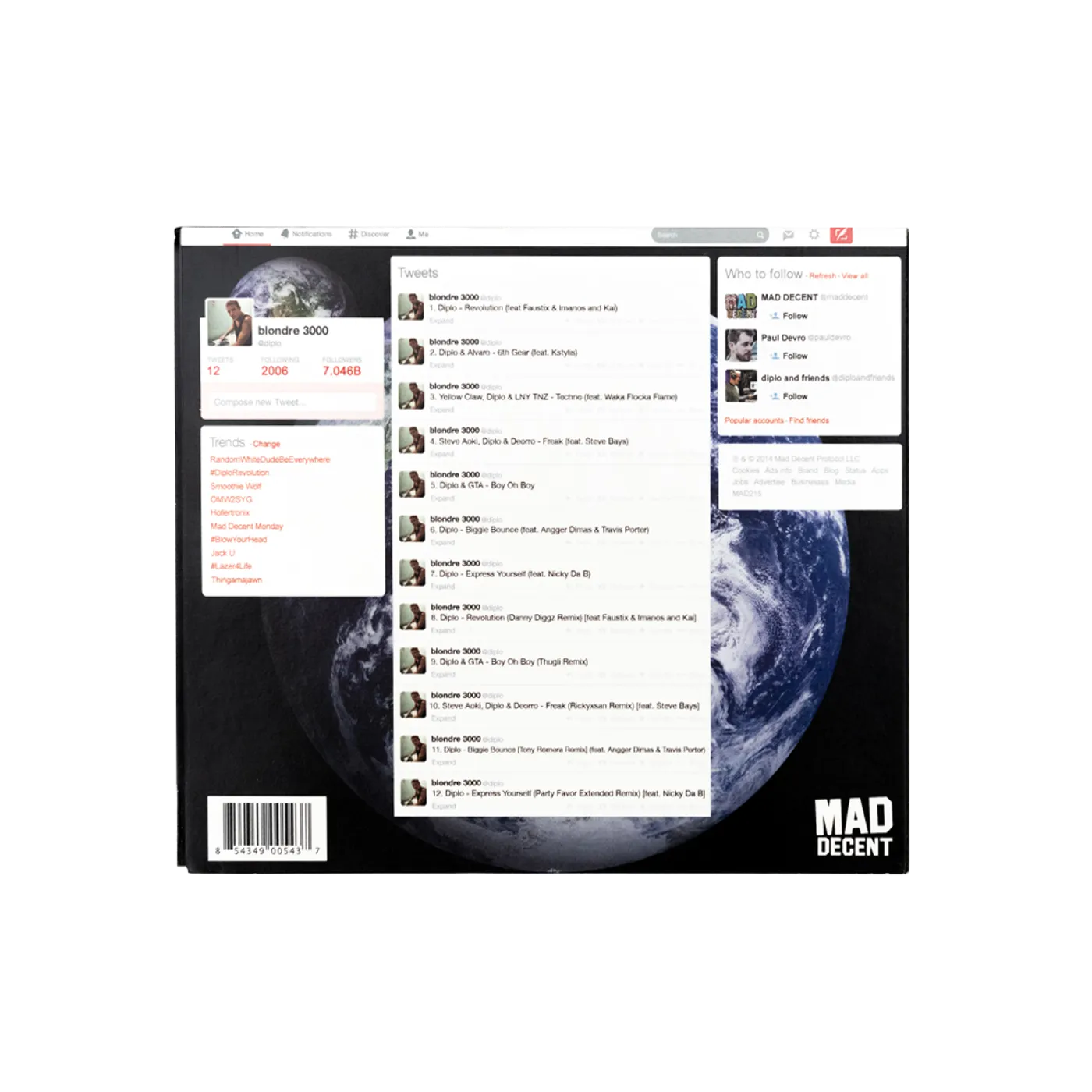 Diplo Random White Dude Be Everywhere CD