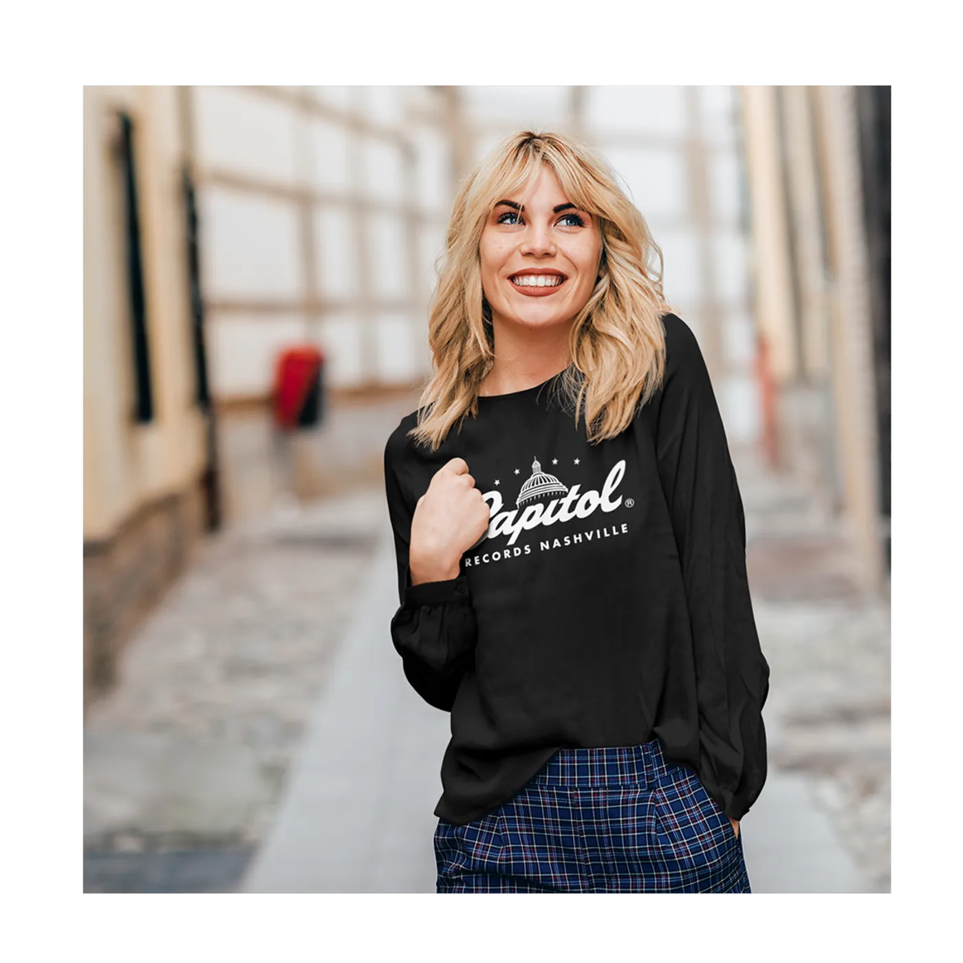 Capitol Records Nashville Logo Longsleeve (Black)