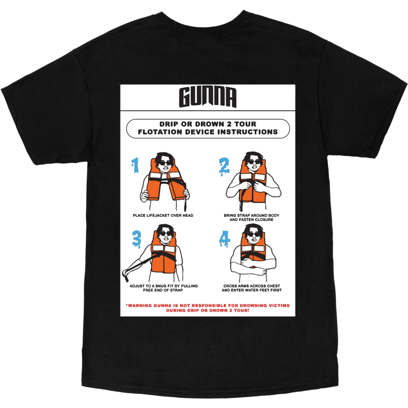 Gunna Drip Warning Tee (Black)