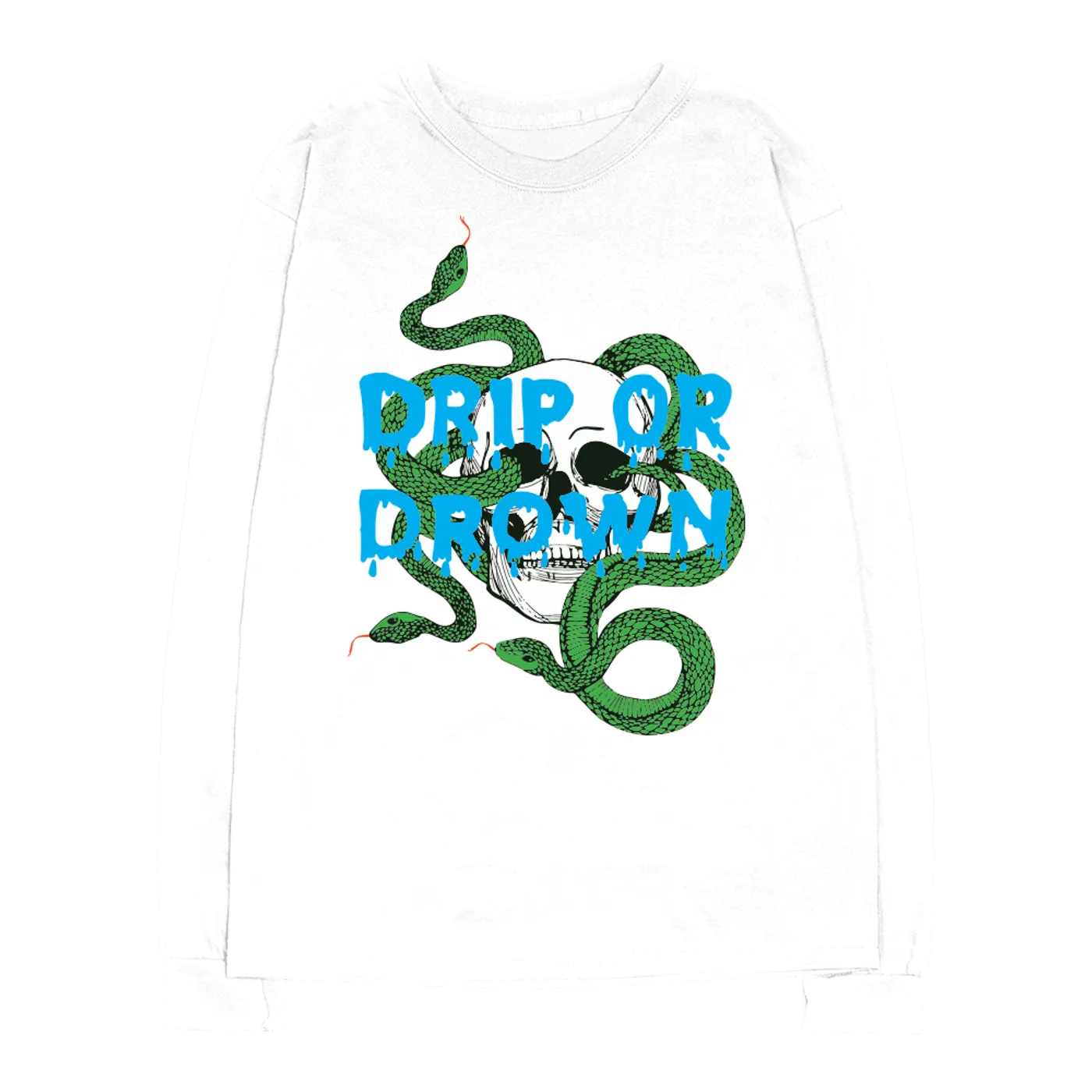 Gunna 3 Headed Snake Longsleeve (White)