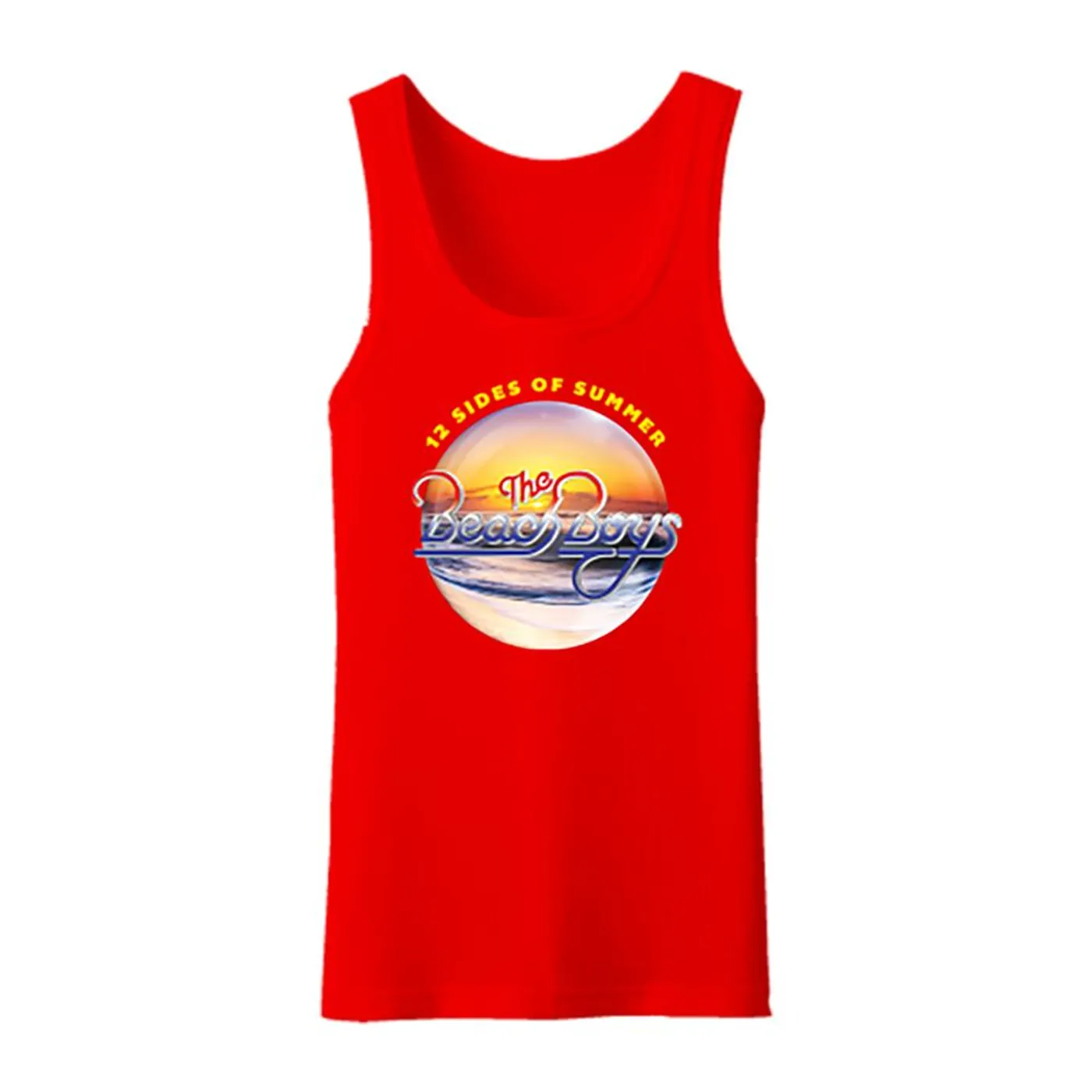 The Beach Boys 12 Sides of Summer Red Tank Top