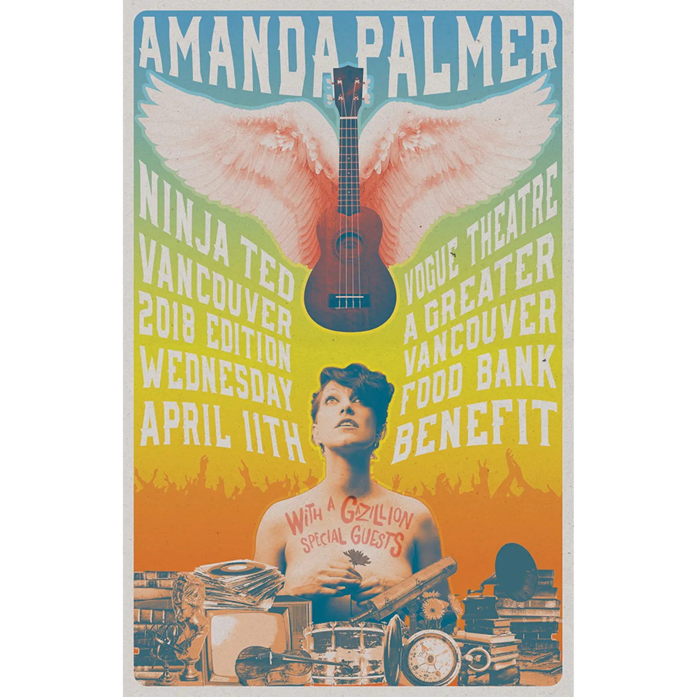 Amanda Palmer Ninja Ted Poster