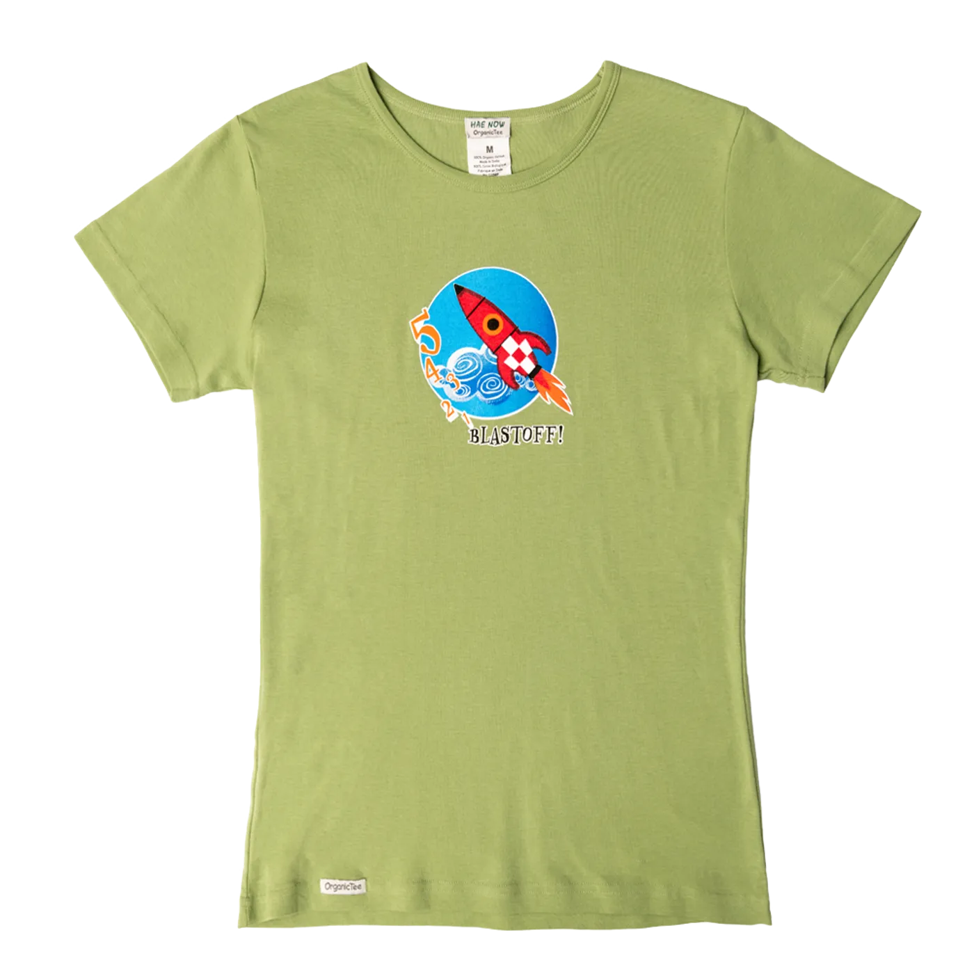 Laurie Berkner Blast Off! Ladies T-Shirt (Green)