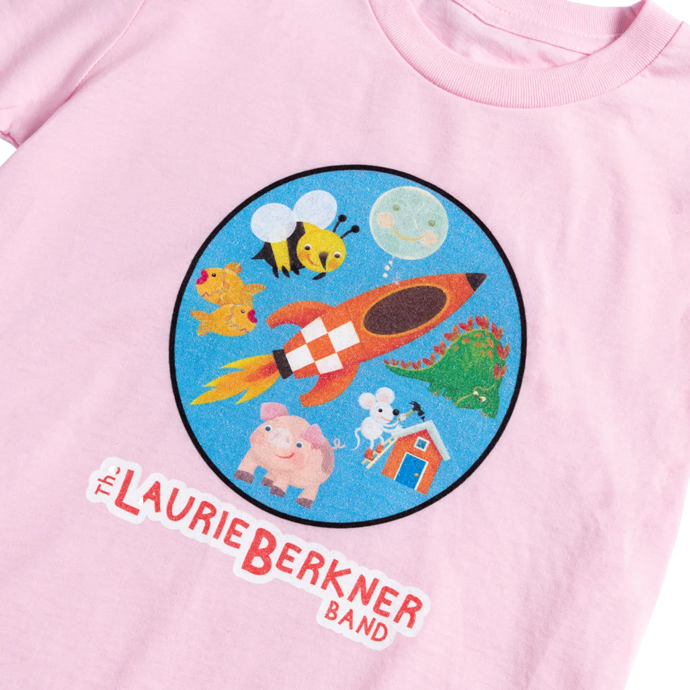 Laurie Berkner Rocket Youth T-Shirt (Pink)
