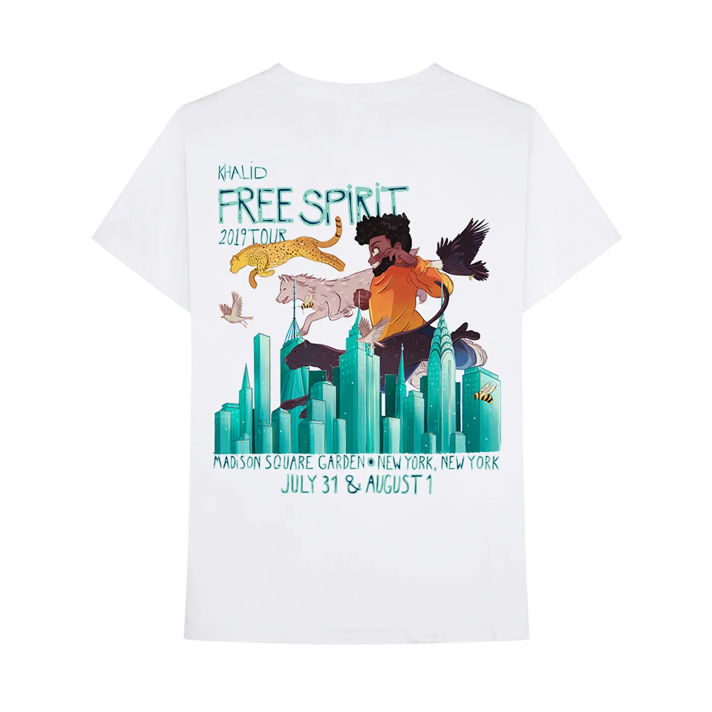 Khalid FREE SPIRIT TOUR NYC EXCLUSIVE T-SHIRT
