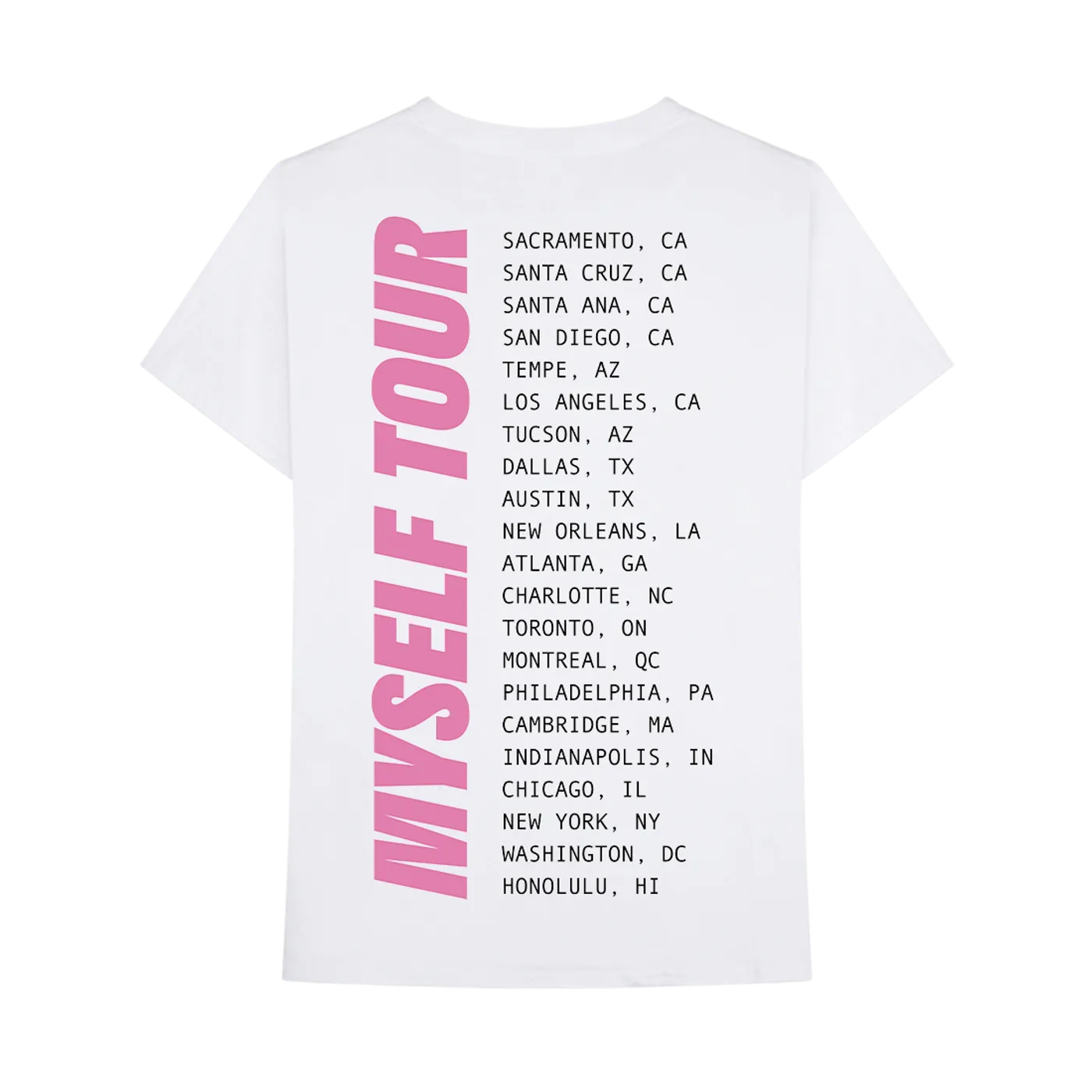 Kiana Ledé MYSELF TOUR T-SHIRT