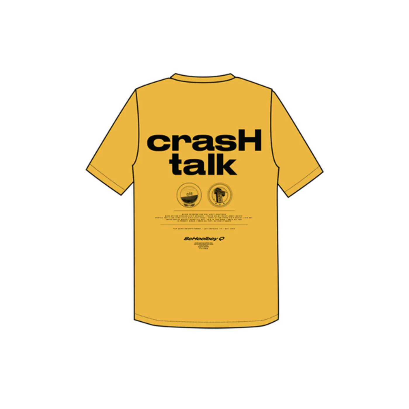 ScHoolboy Q Yellow Crash Talk T-shirt + Digital Album