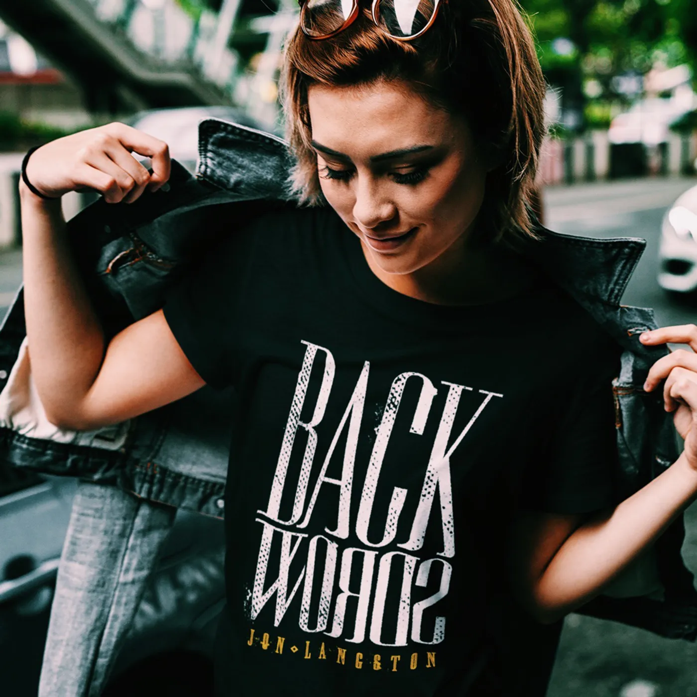 Jon Langston Back Words T-Shirt (Black)