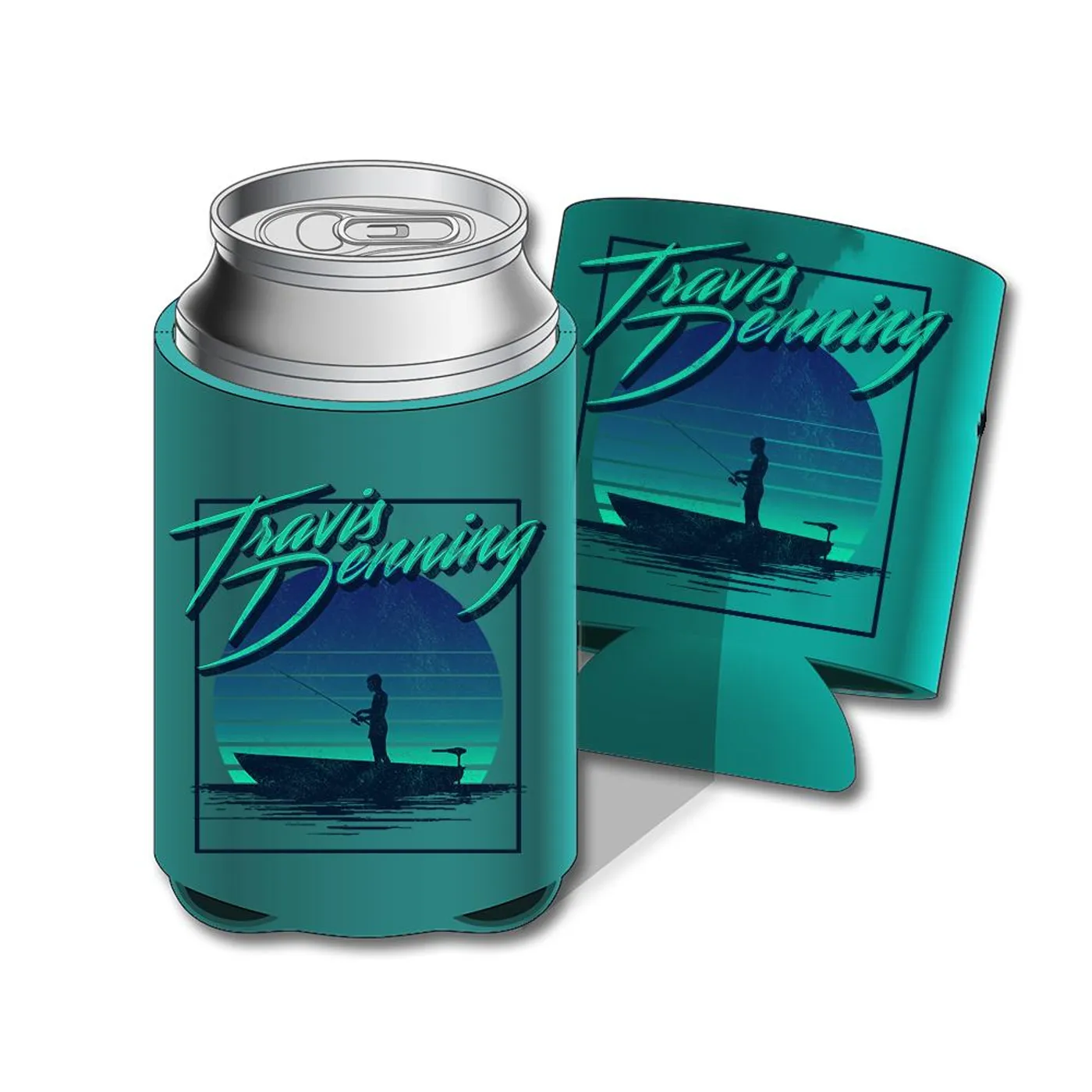 Travis Denning Sunset Fishing Drink Cooler