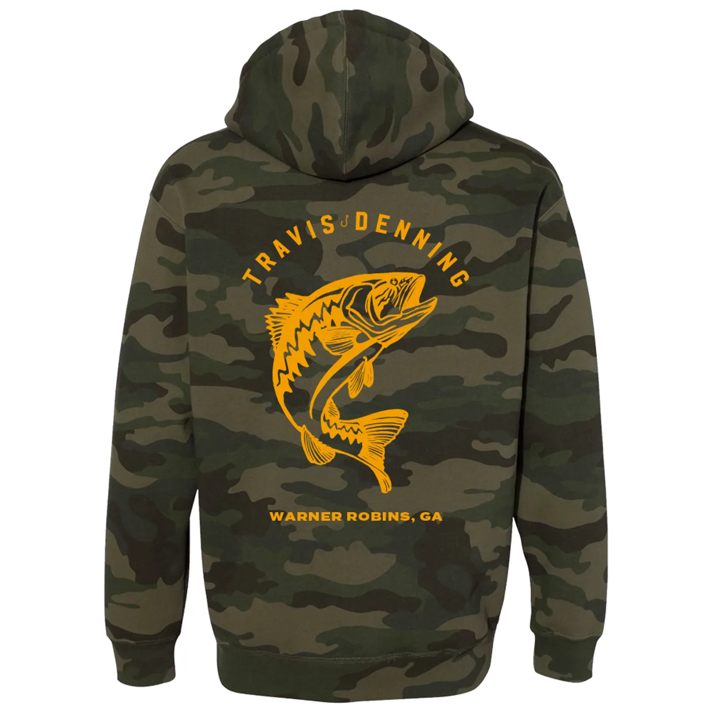 Travis Denning Warner Robins Camo Hoodie