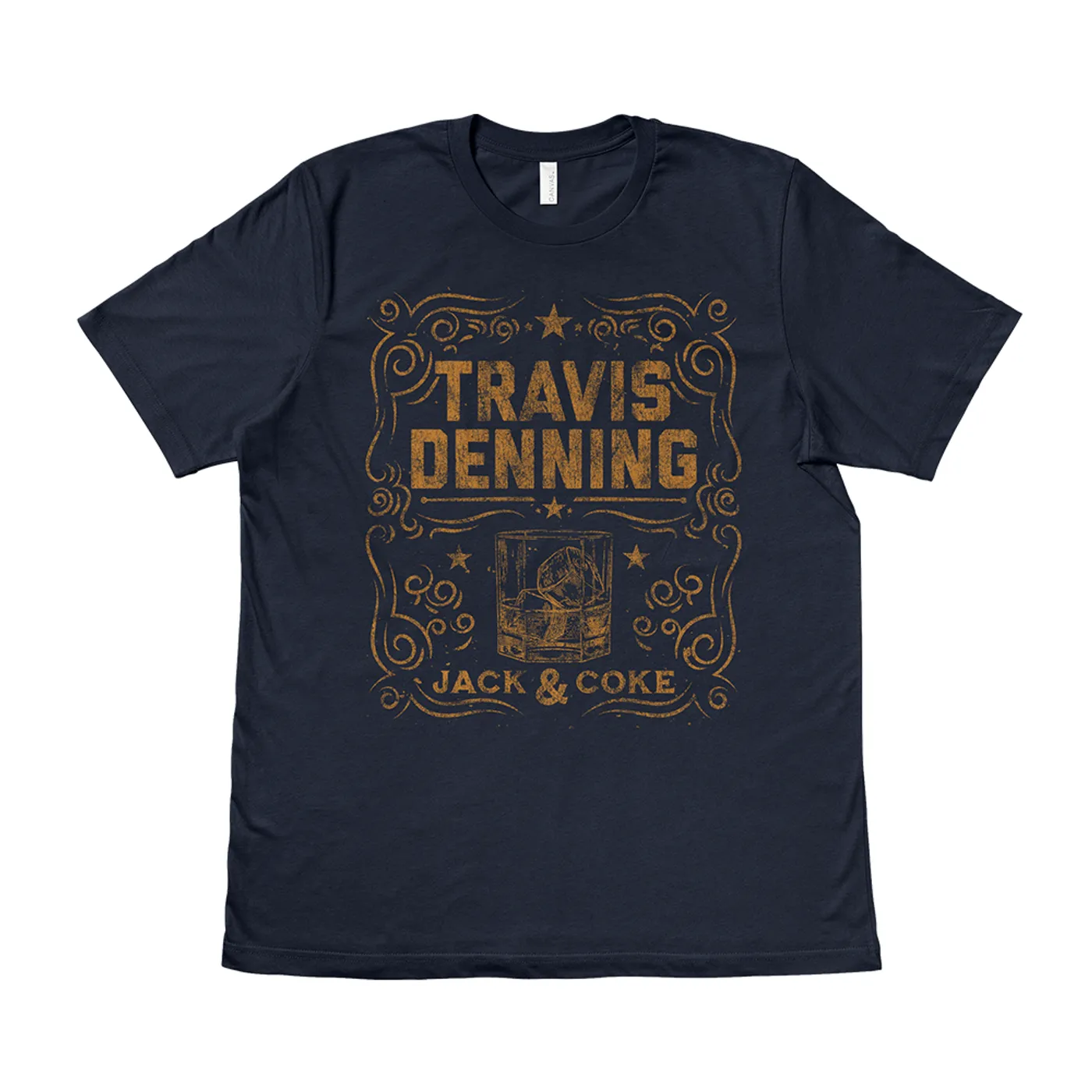 Travis Denning Navy Blue Jack and Coke T-Shirt