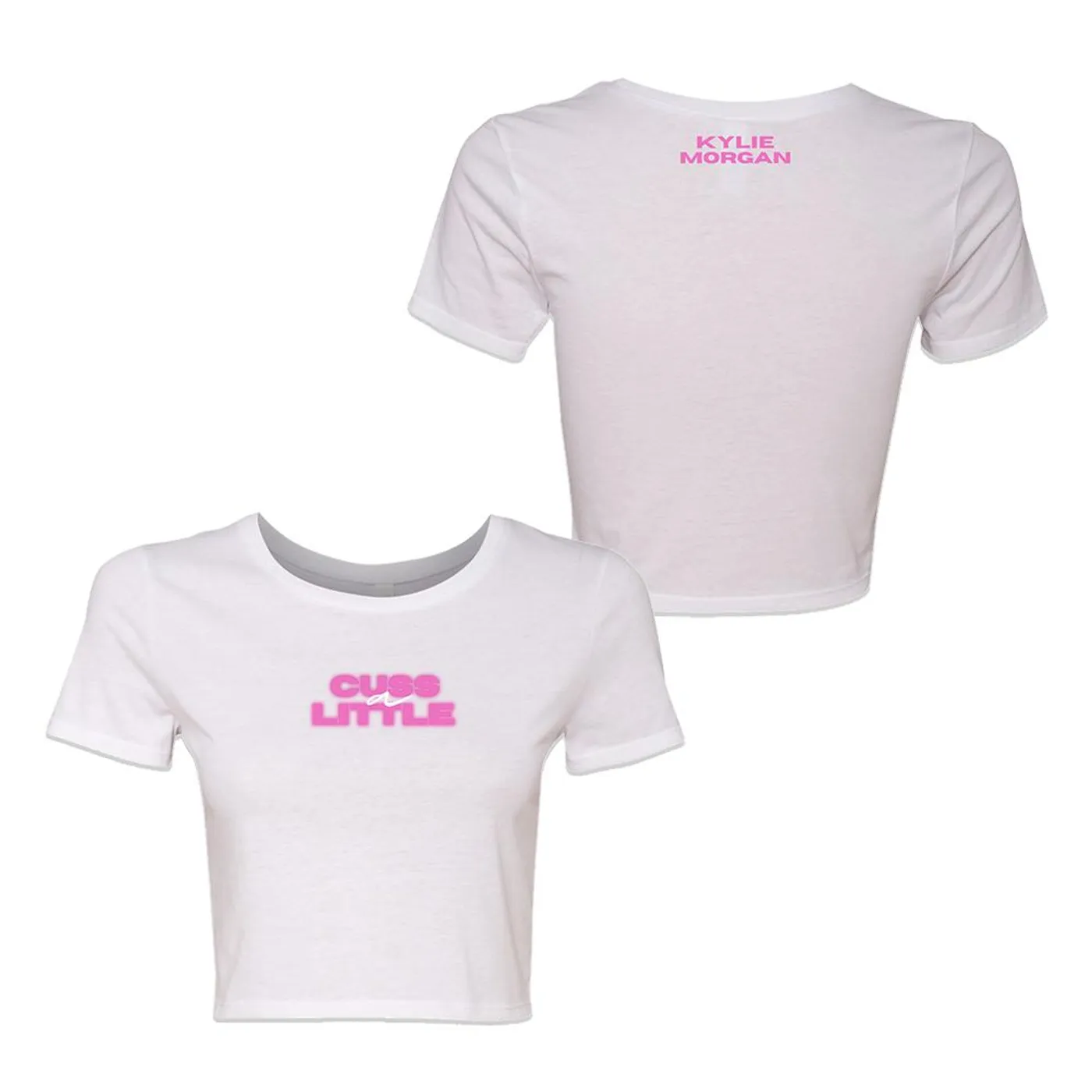 Kylie Morgan Cuss a Little Crop T-Shirt