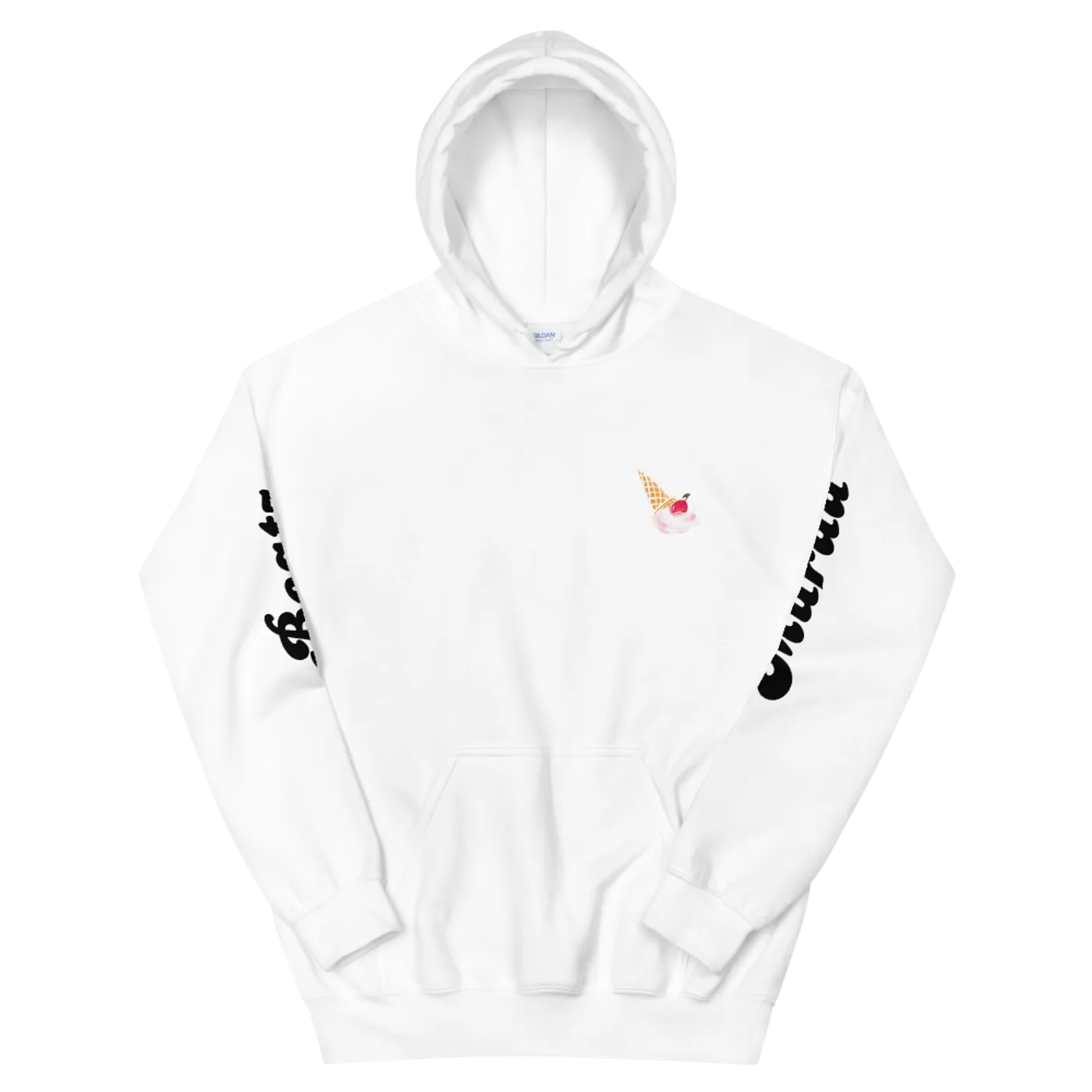 Murda Beatz Banana Split Cone White Hoodie