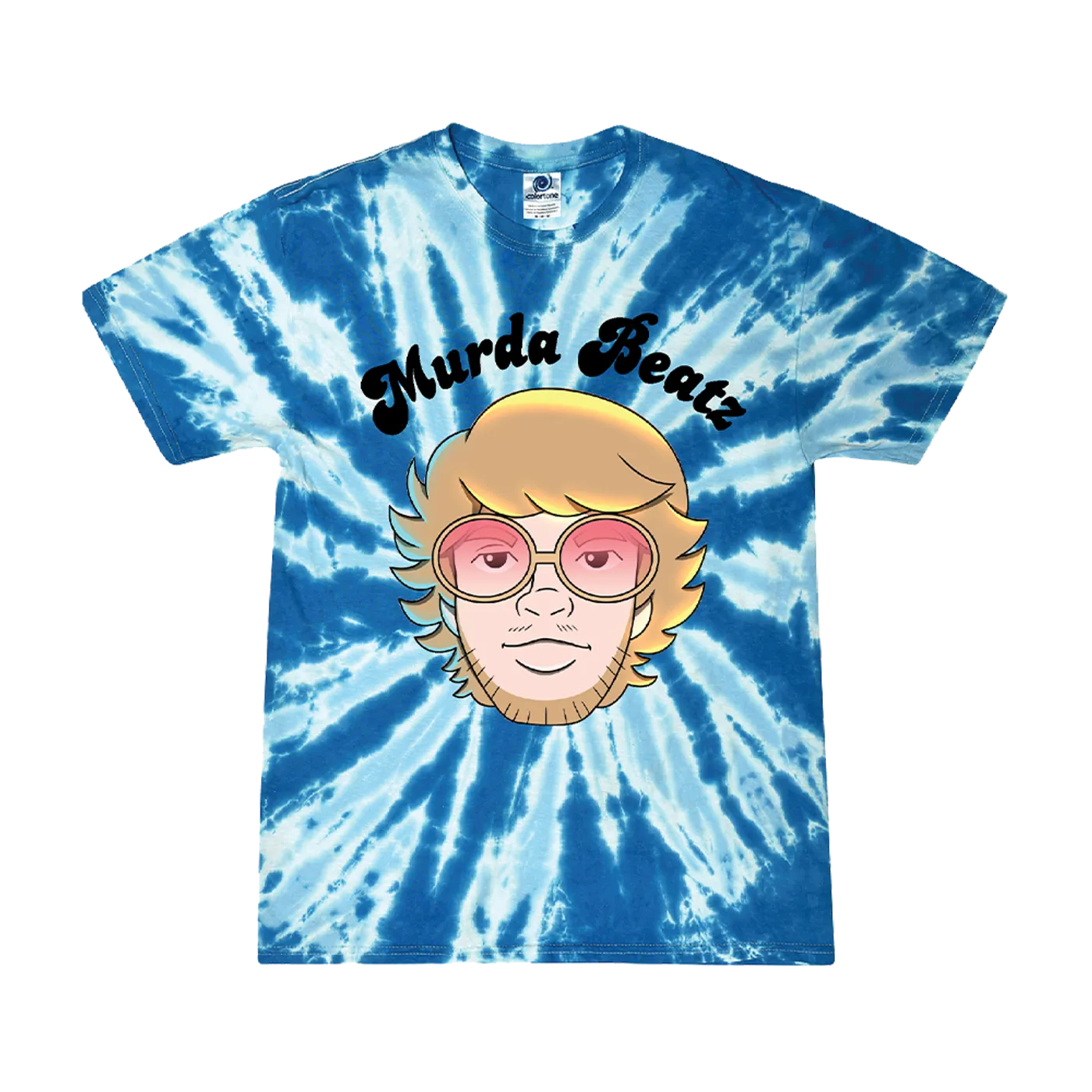 Murda Beatz Blue Tie Dye Banana Split T-Shirt