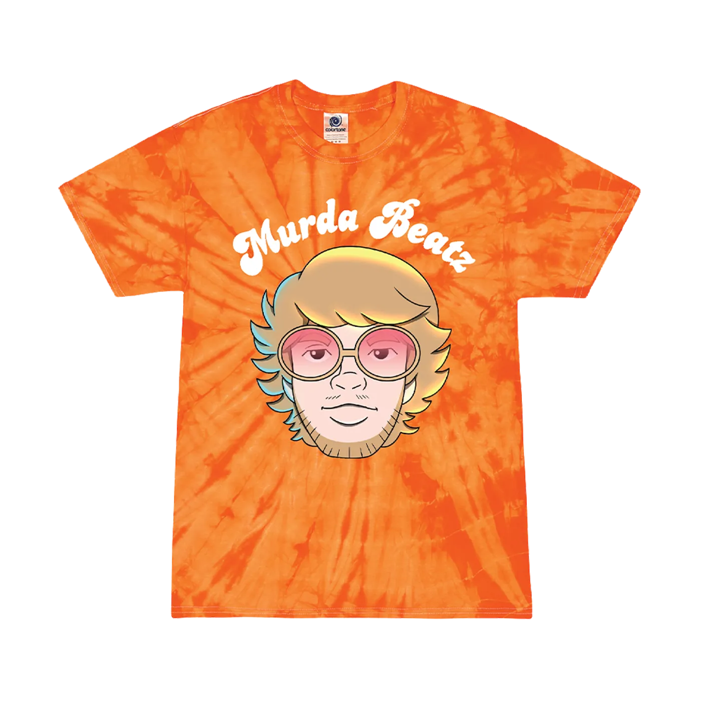 Murda Beatz Orange Tie Dye Banana Split T-Shirt