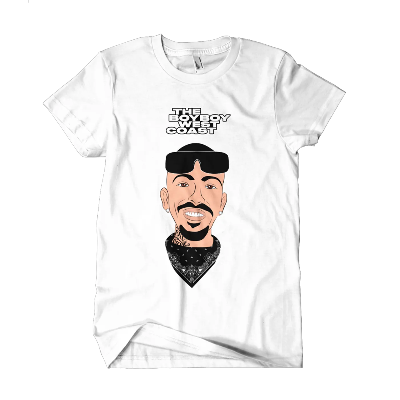 The Boyboy West Coast Bottoms Up White T-Shirt + Digital Single