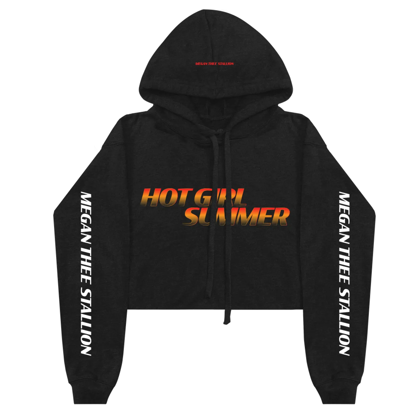Megan Thee Stallion Hot Girl Summer Gradient Crop Hoodie