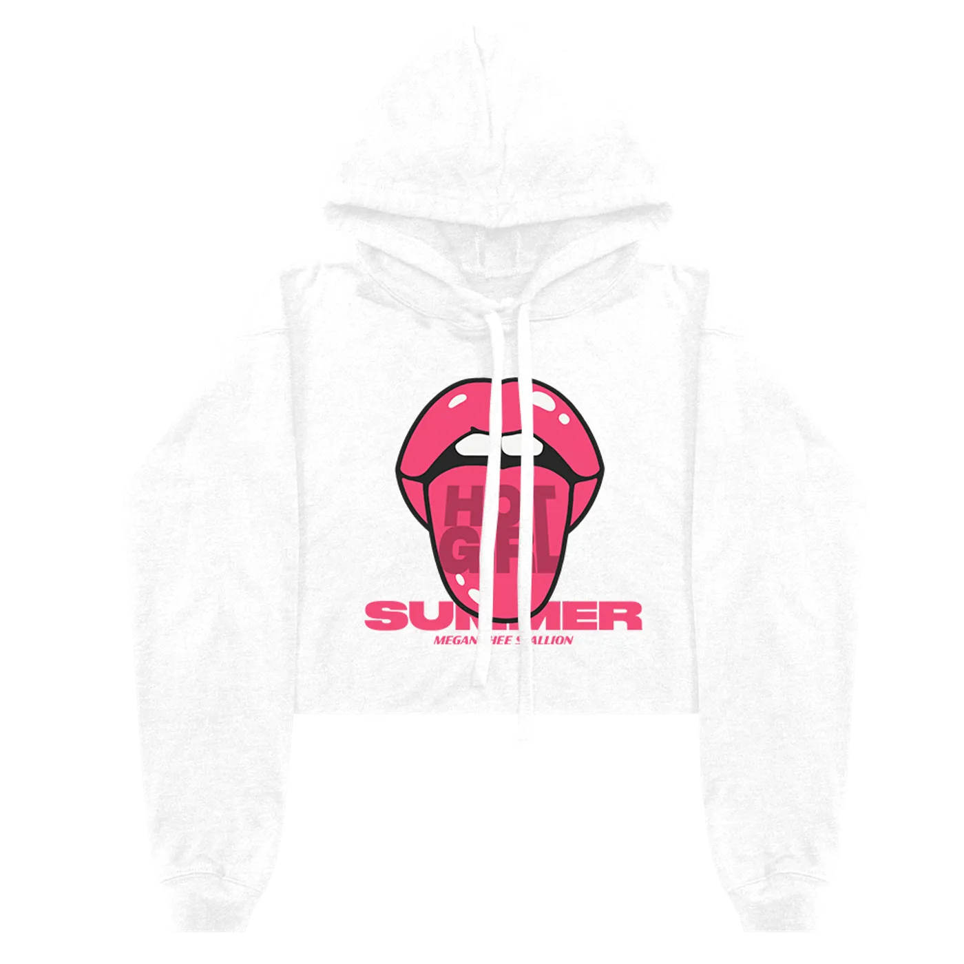 Megan Thee Stallion Hot Lips Crop Hoodie