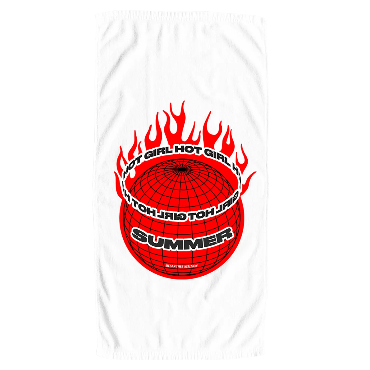 Megan Thee Stallion Hot Girl Summer Globe Beach Towel