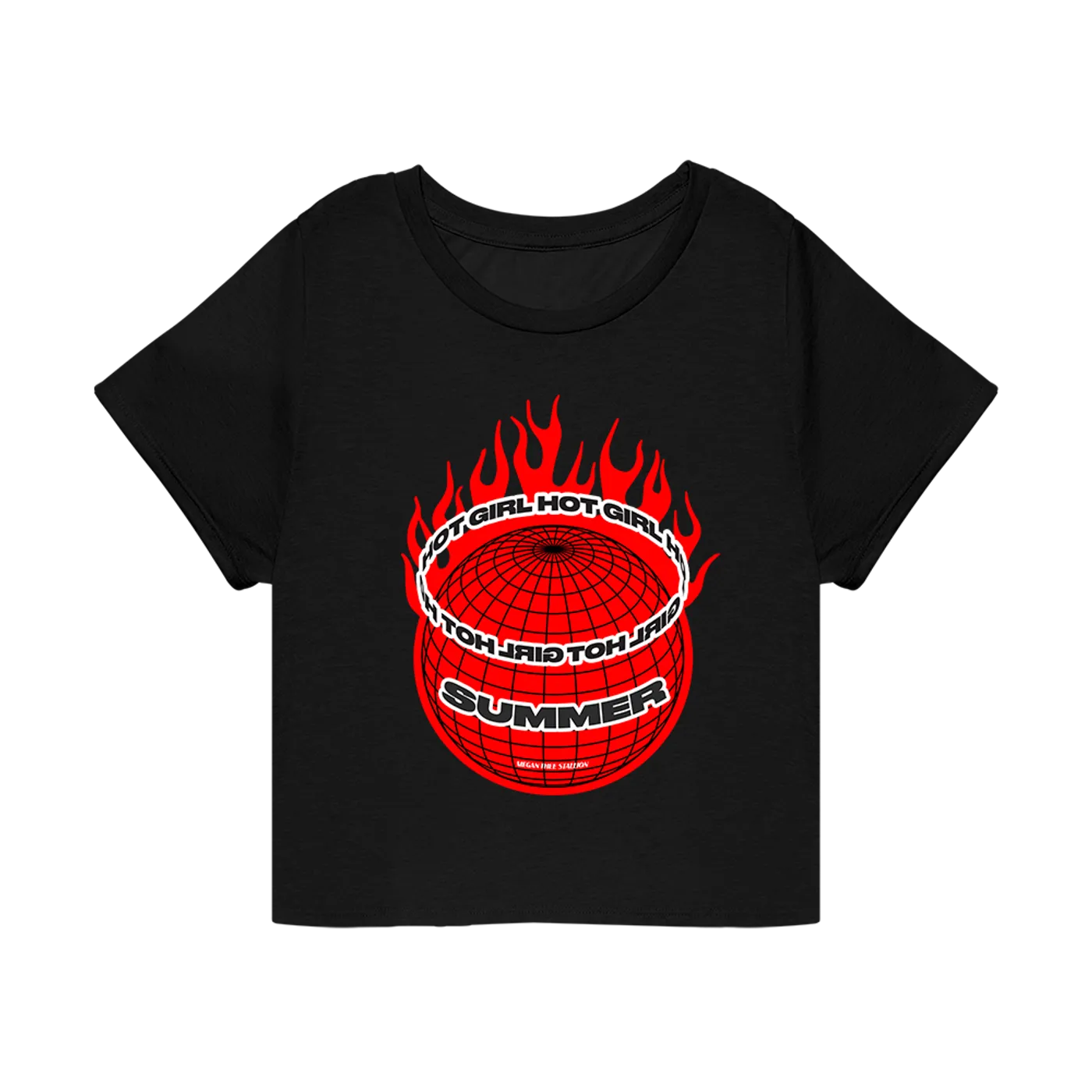 Megan Thee Stallion Hot Girl Summer Globe Crop Top