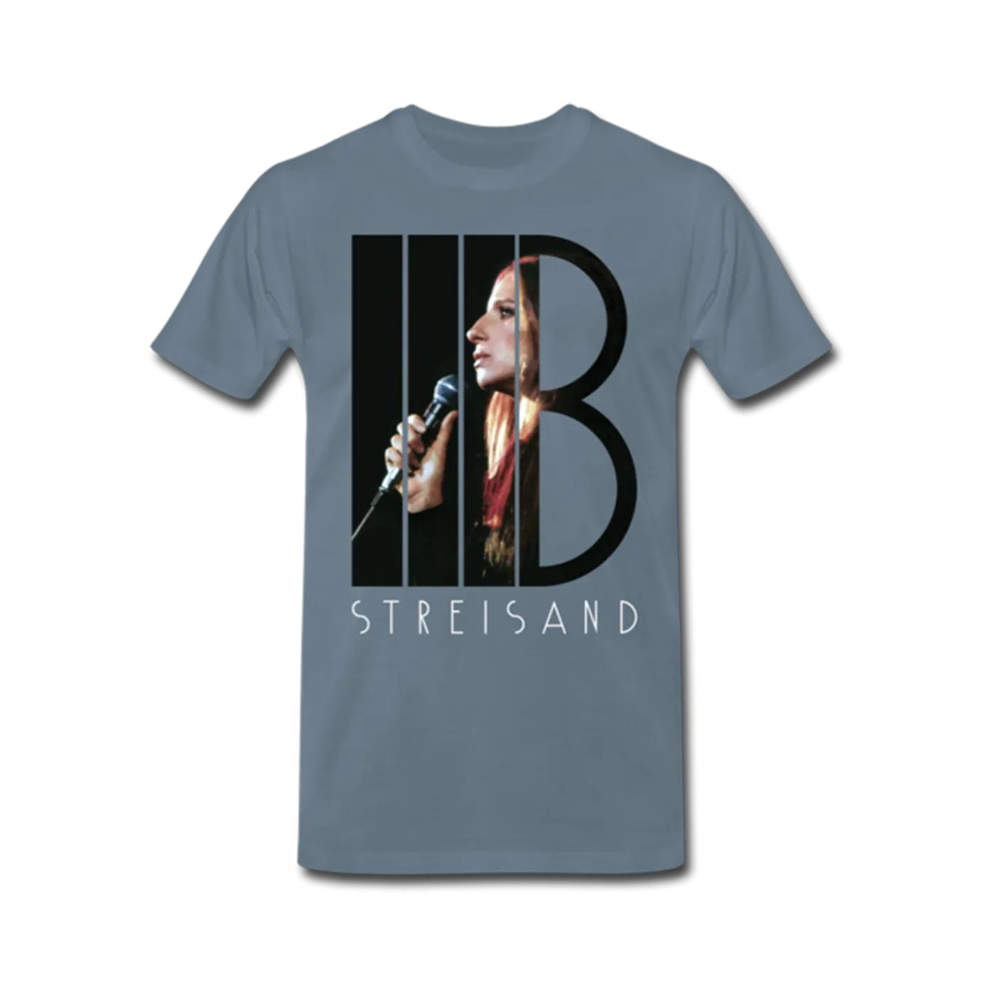 Barbra Streisand B Blue T-Shirt