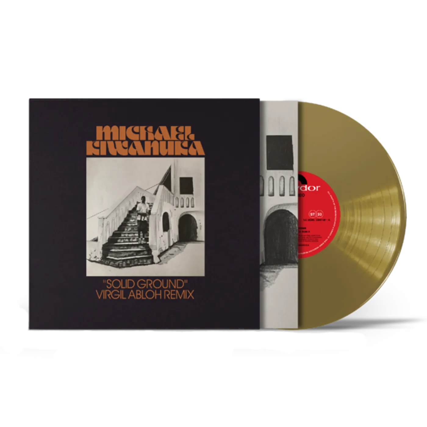 Michael Kiwanuka Solid Ground (Virgil Abloh Remix) Single Heavyweight Gold 10" Vinyl