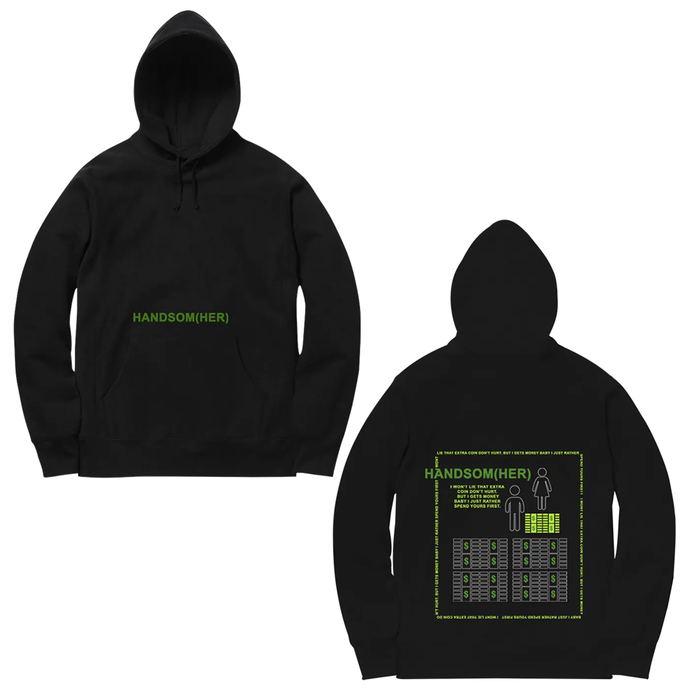 Russ Handsom(HER) Hoodie Black