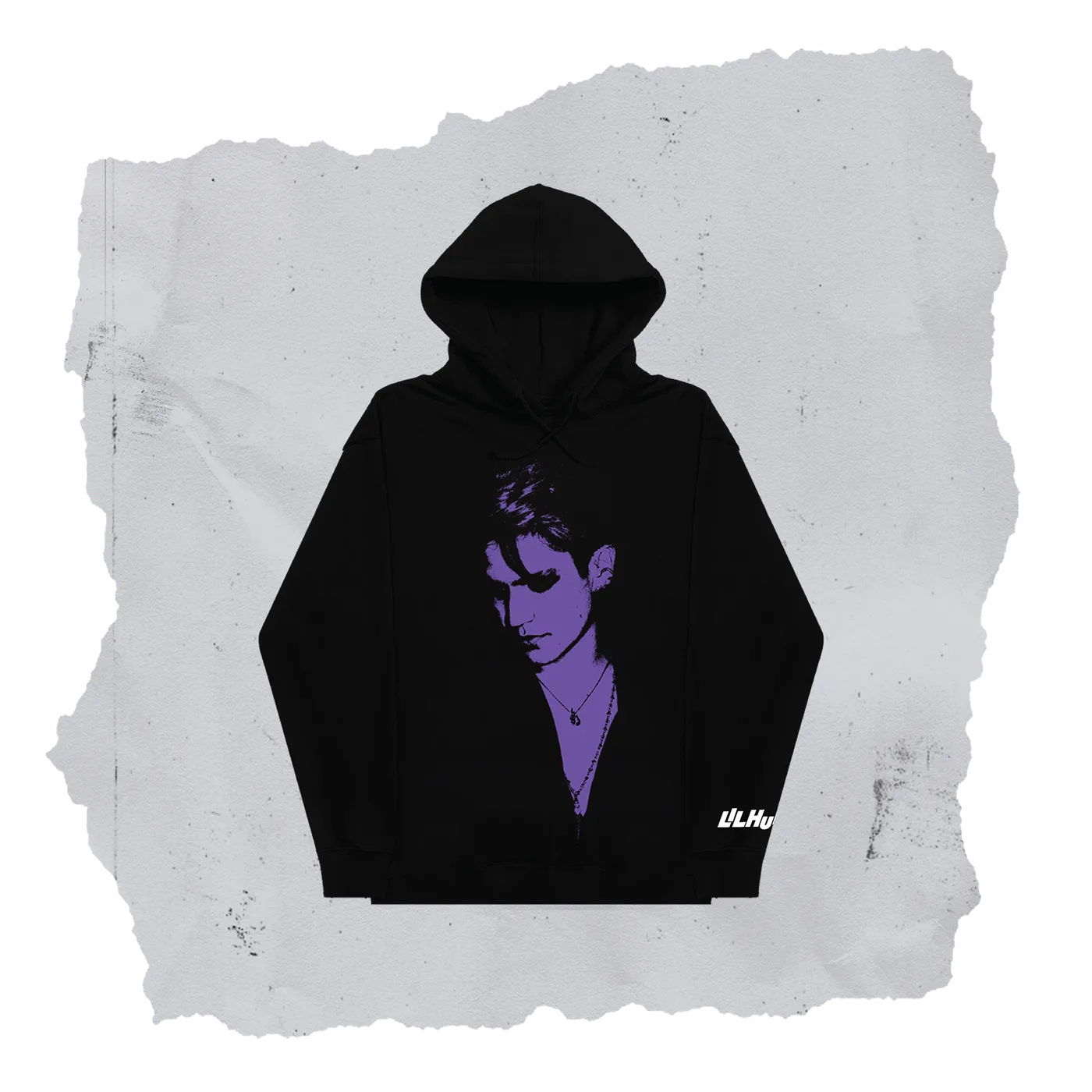 Lilhuddy The Eulogy of You and Me Portrait Hoodie