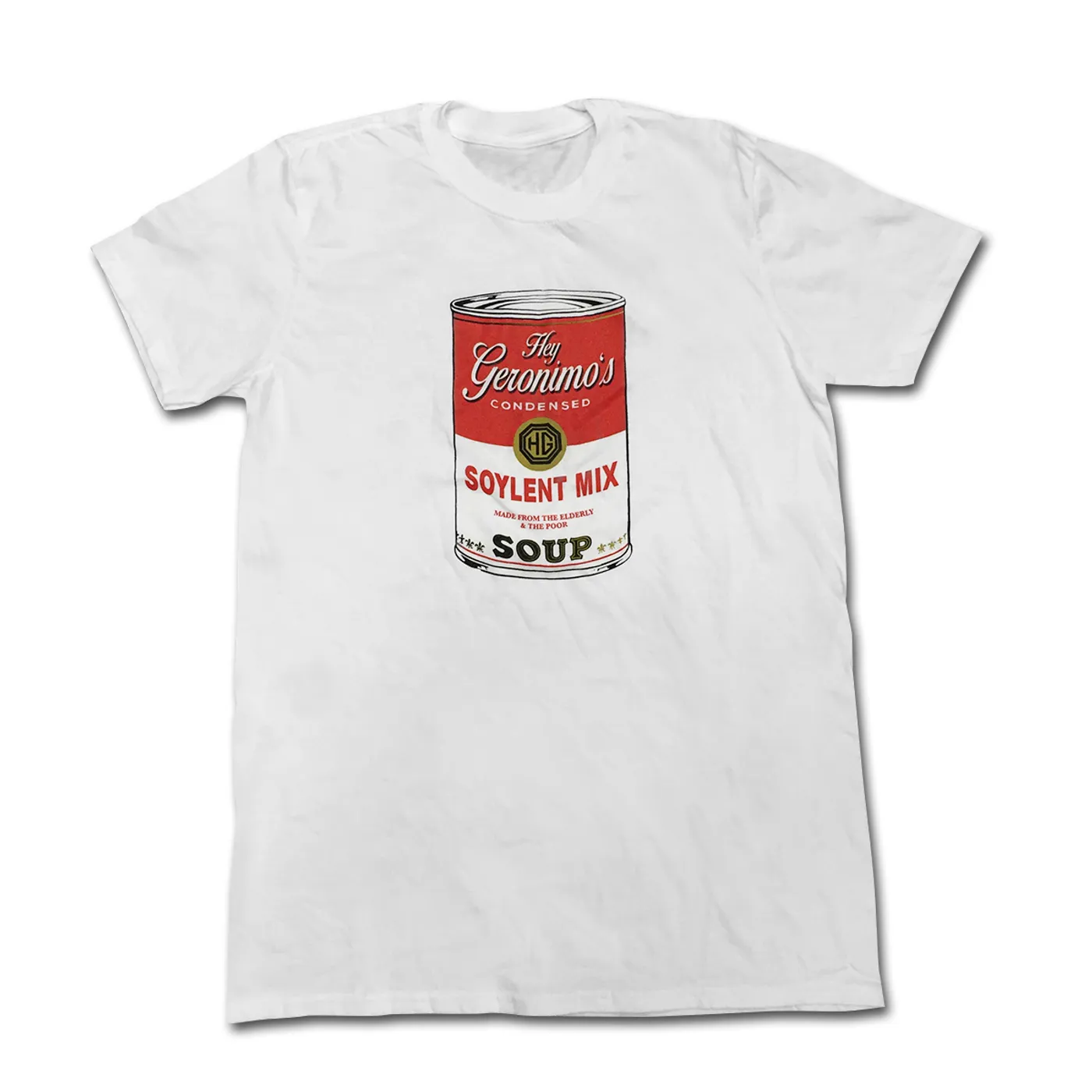 Hey Geronimo - White Soup Tee