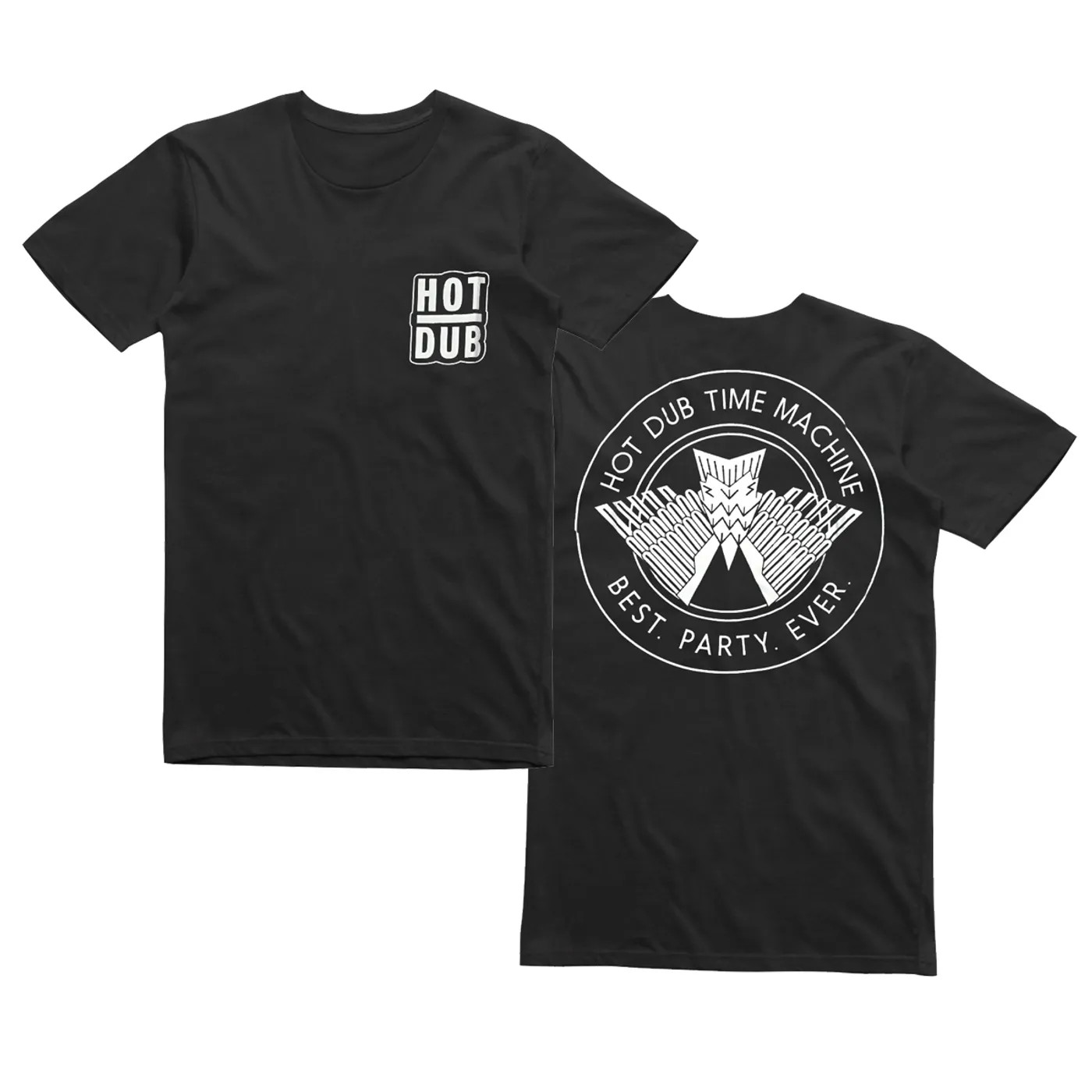 Hot Dub Time Machine  Best. Party. Ever. Black Tee