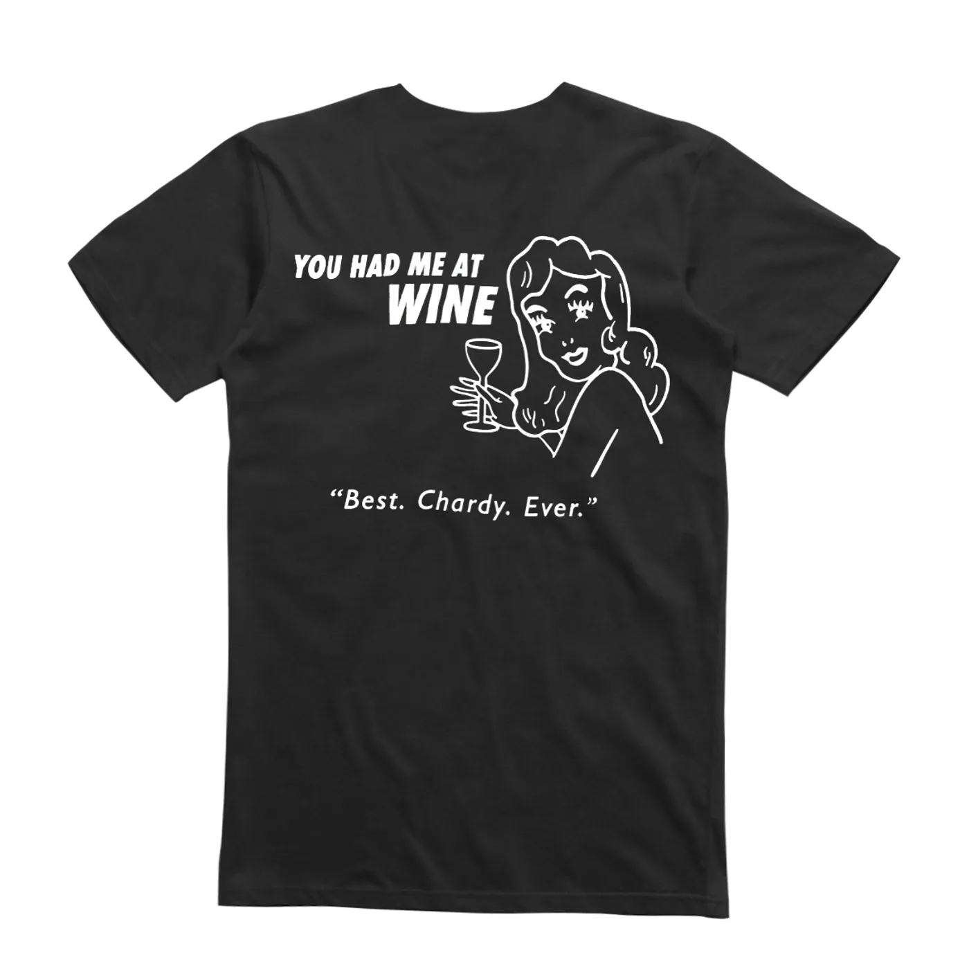 Hot Dub Time Machine  You Had Me at Wine Black Tee