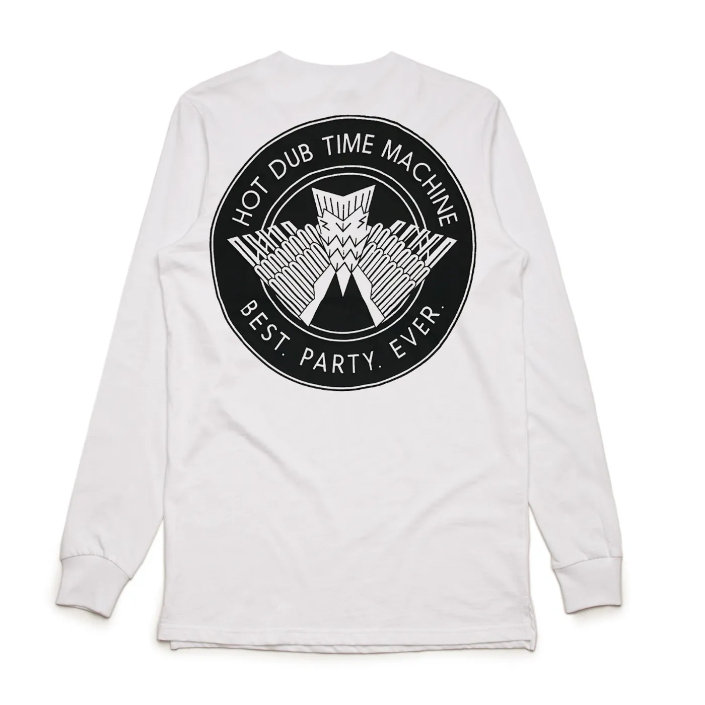 Hot Dub Time Machine  Best. Party. Ever. White Longsleeve Tee